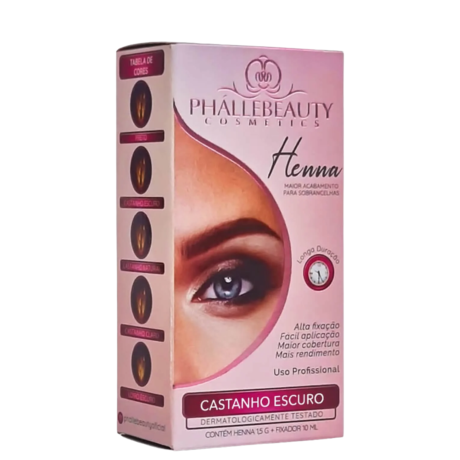 Phállebeauty - Henna Acabamento para Sobrancelhas Castanho Escuro