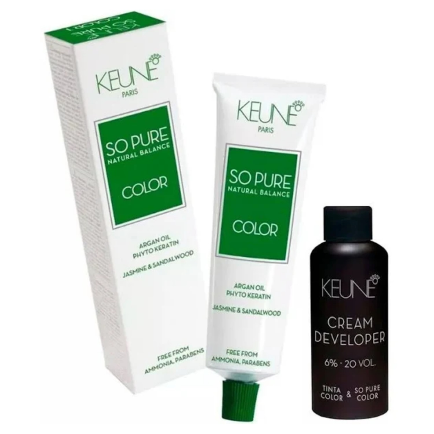 KIT COLORAÇÃO SO PURE COLOR + OXIDANTE 20VOL - KEUNE - 8