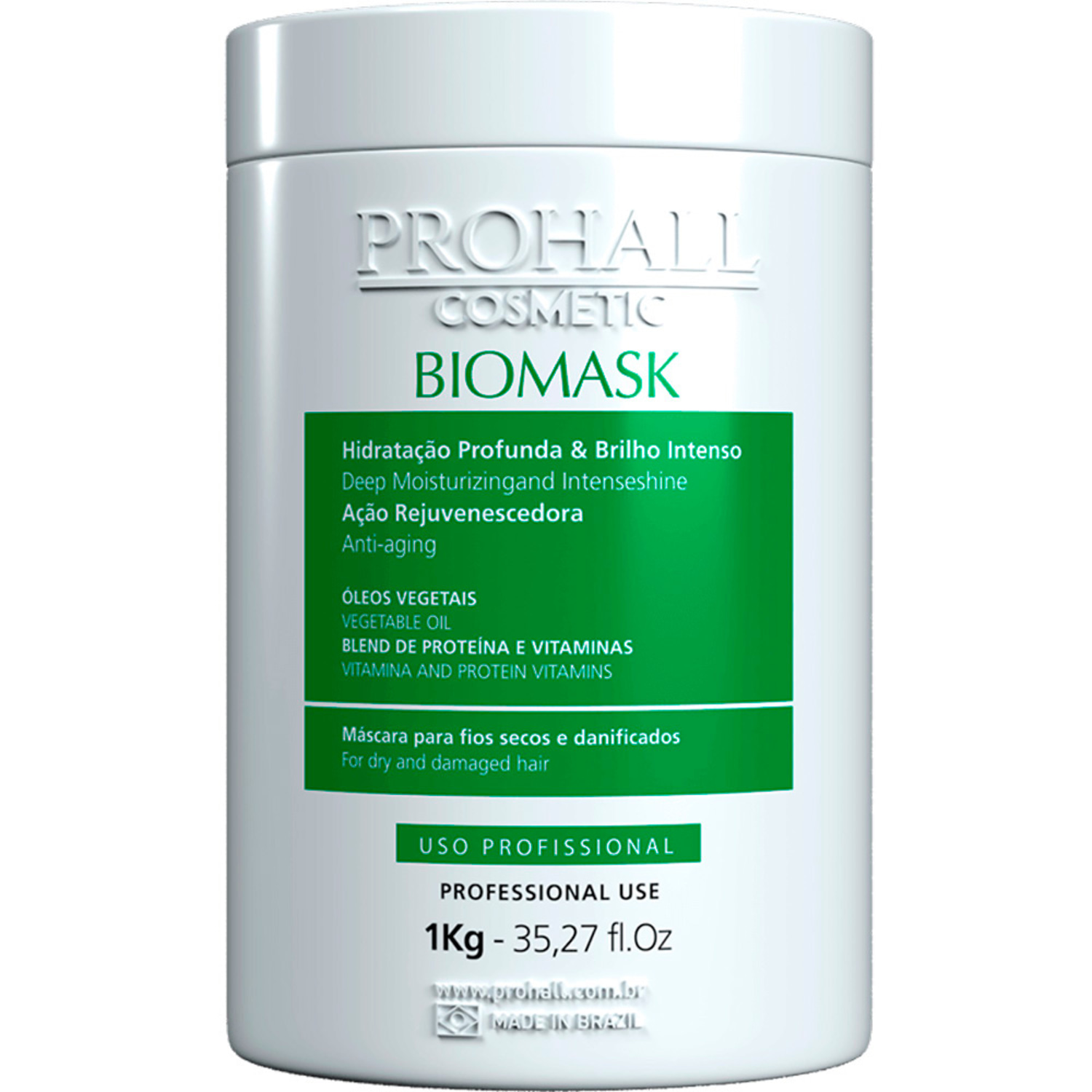 Prohall Cosmetic Biomask - Máscara Capilar 1Kg