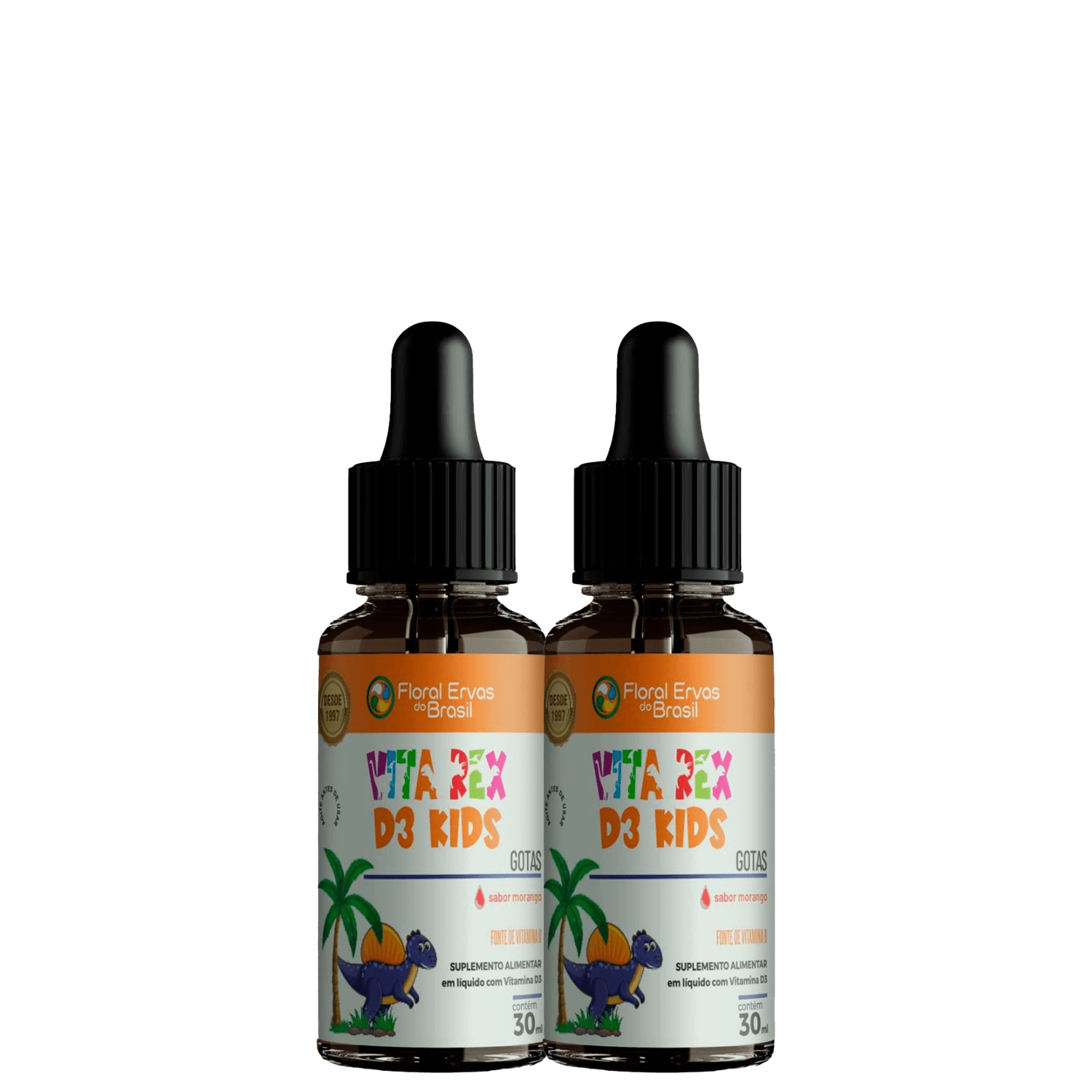 Kit Floral Ervas do Brasil Vita Rex Vitamina D3 Kids (2 Unidades)