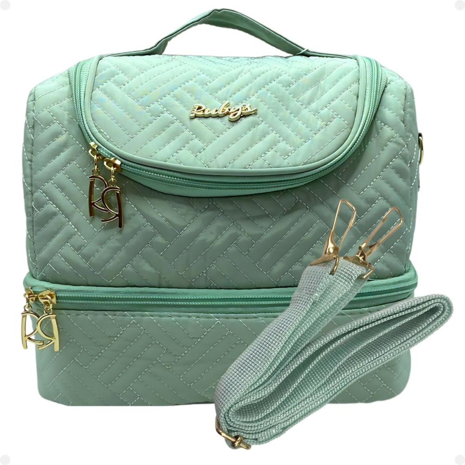 Necessaire Térmica Rubys Com Alça Verde Claro Necf-138b