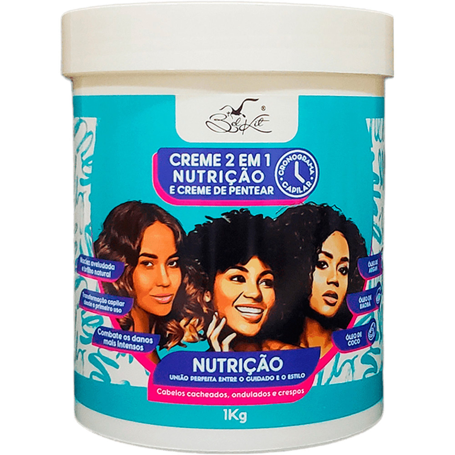 Belkit Creme 2 em 1 Nutrição - Creme de Pentear 1Kg