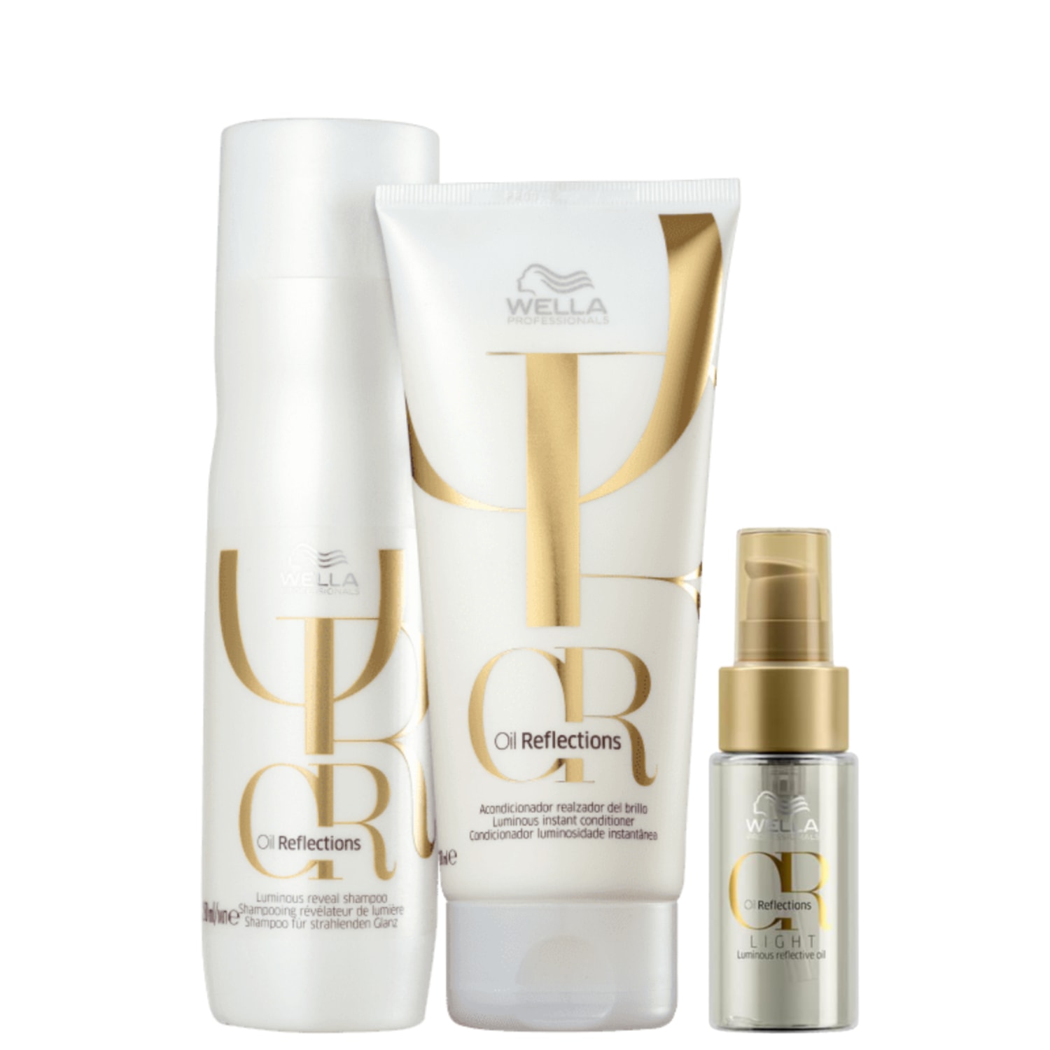 Kit Wella Professionals Oil Reflections Light Trio (3 Produtos)
