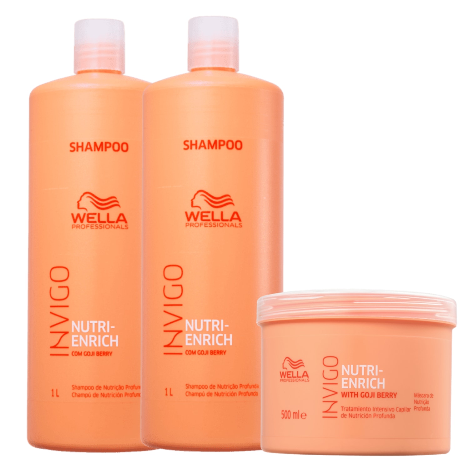 Kit Wella Professionals Nutri-Enrich Shampoos & Máscara (3 Produtos)