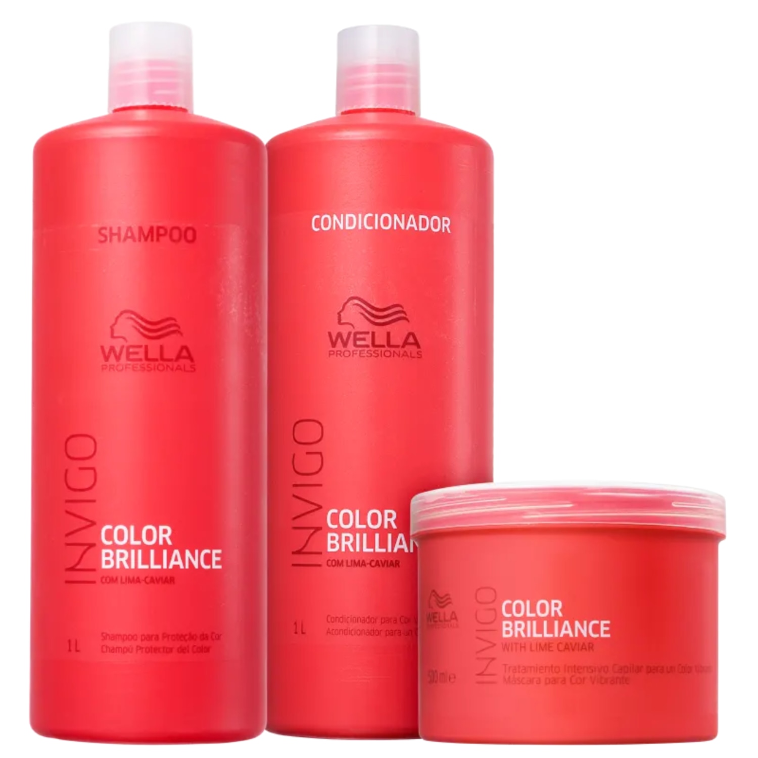 Kit Wella Professionals Invigo Color Brilliance Plus Trio (3 Produtos)