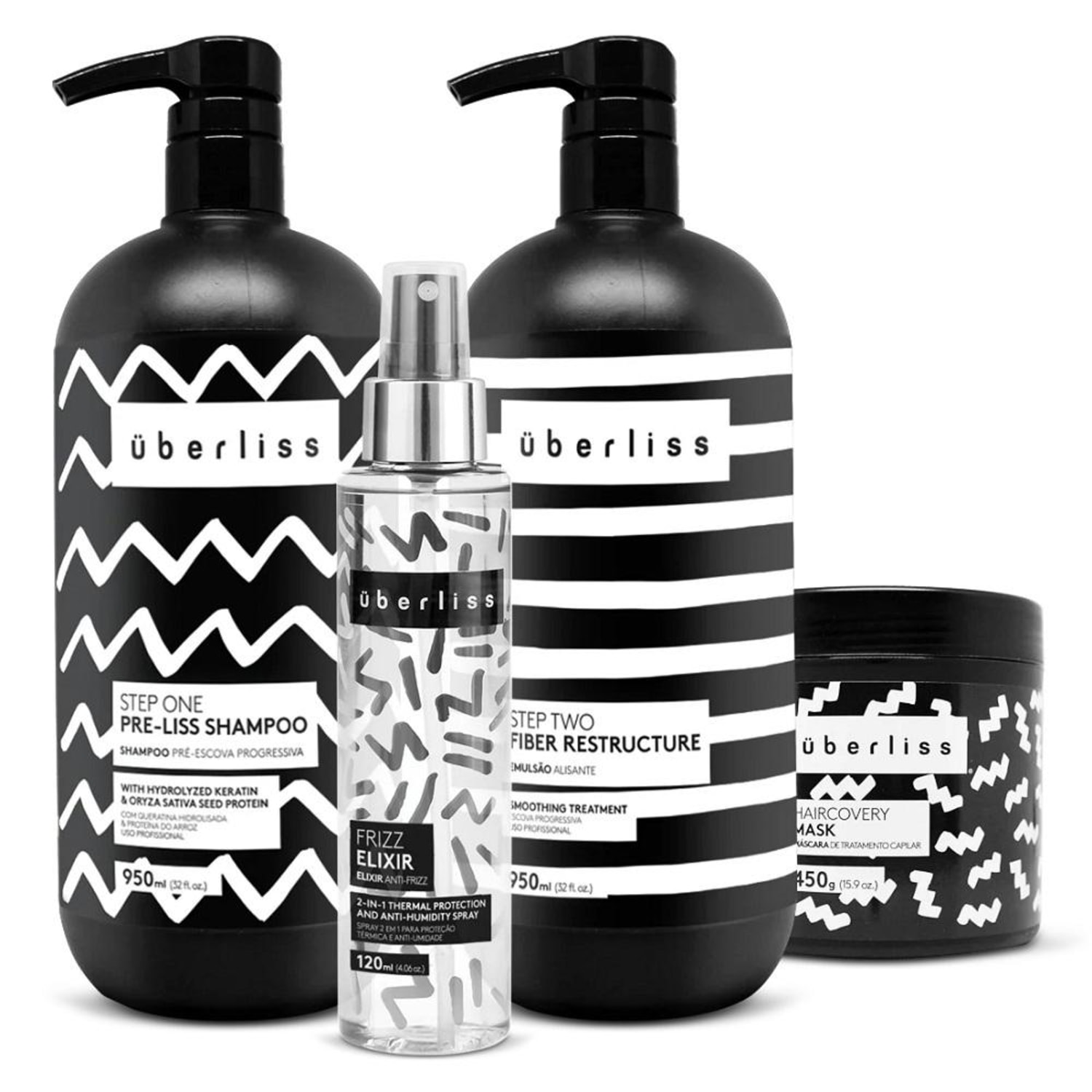 Kit Avlon Überliss Escova Progressiva (4 Produtos)
