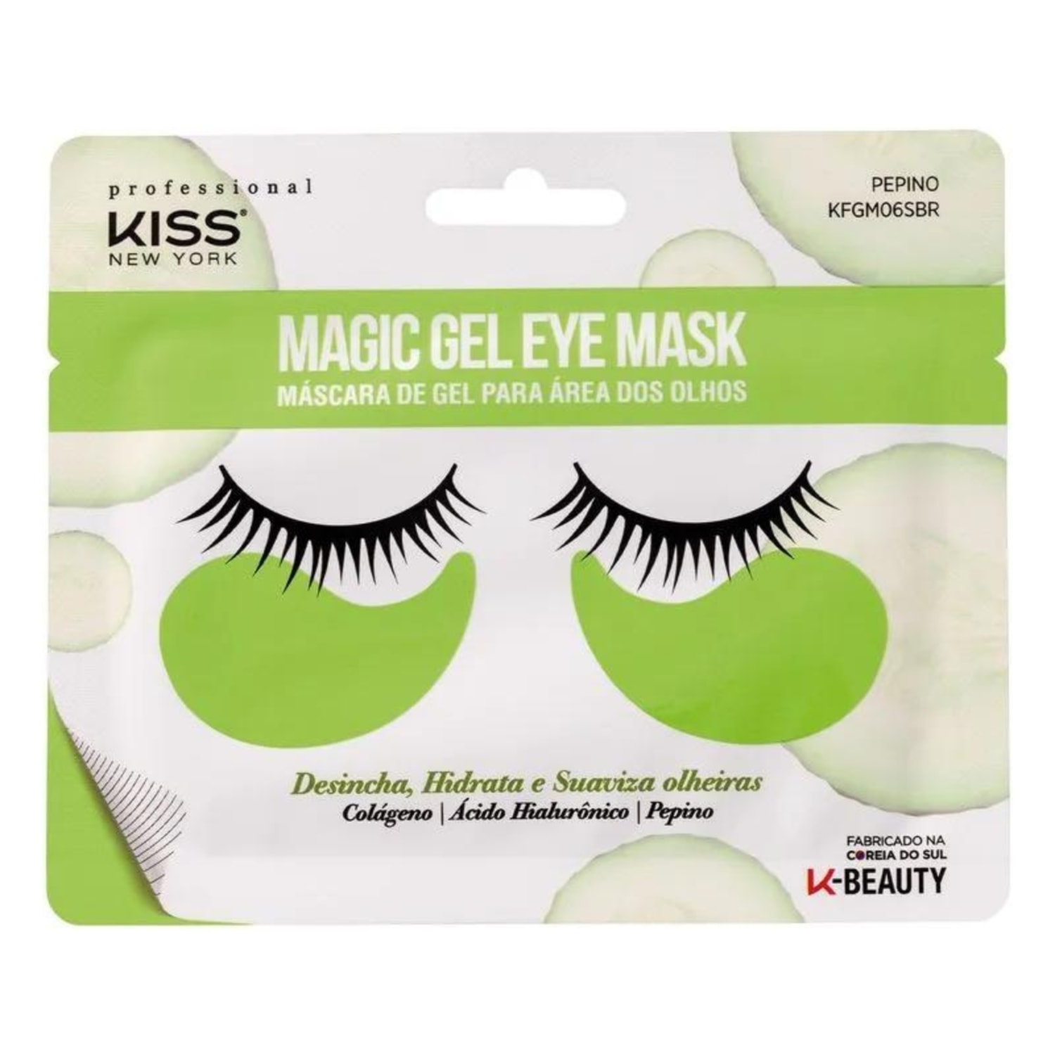 Kit Kiss NY Máscara Magic Gel Para Olhos + Lábios