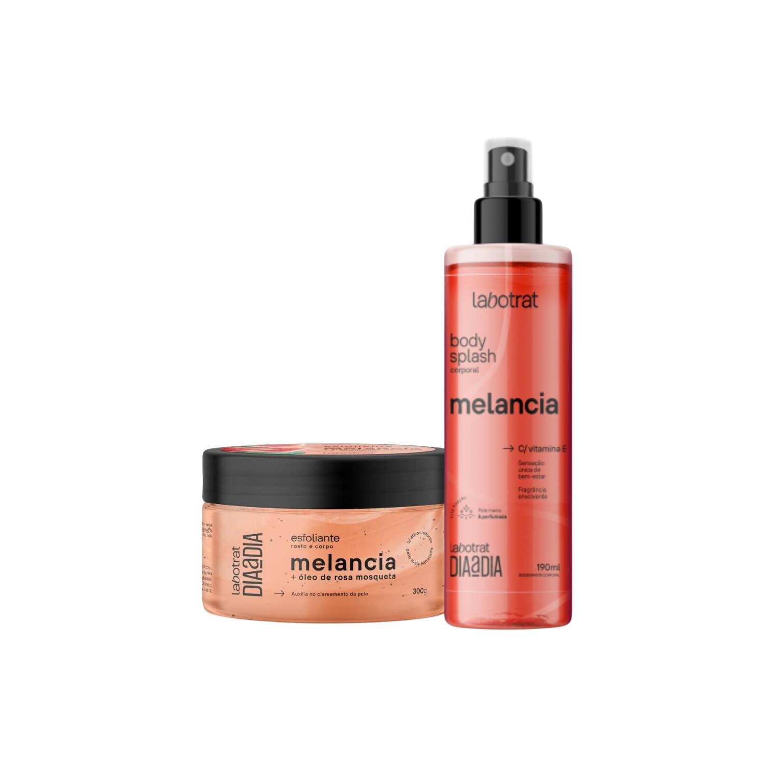 KIT ESFOLIANTE 300G + BODY SPLASH 190ML - LABOTRAT VERSÃO:MELANCIA
