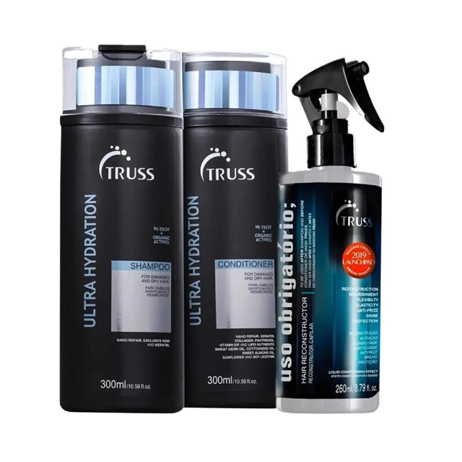 Kit TRUSS Ultra Hydration Uso Obrigatório Trio de Hidratação (3 Produtos)