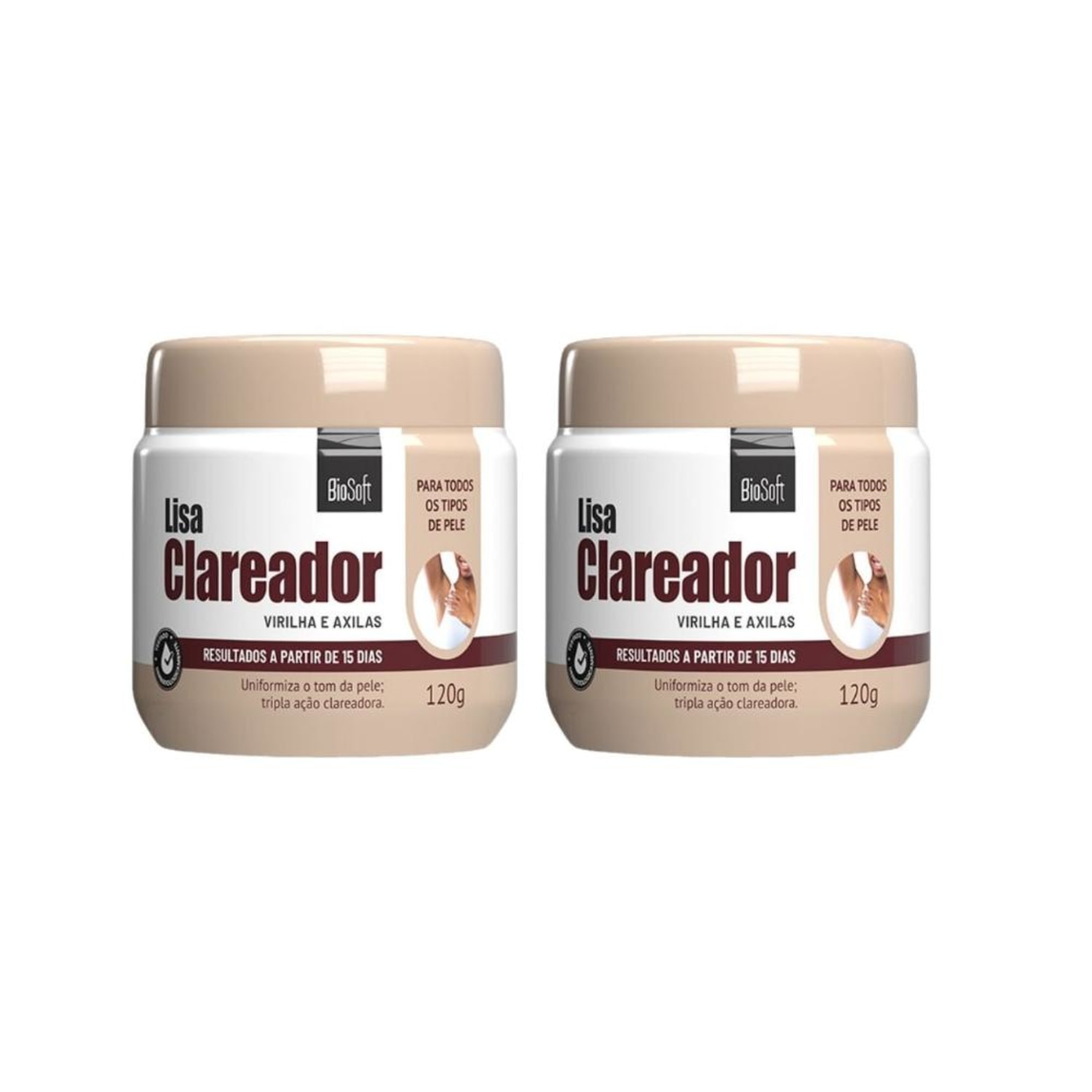 Kit Bio Soft Lisa Clareador de Manchas Double (2 Produtos)