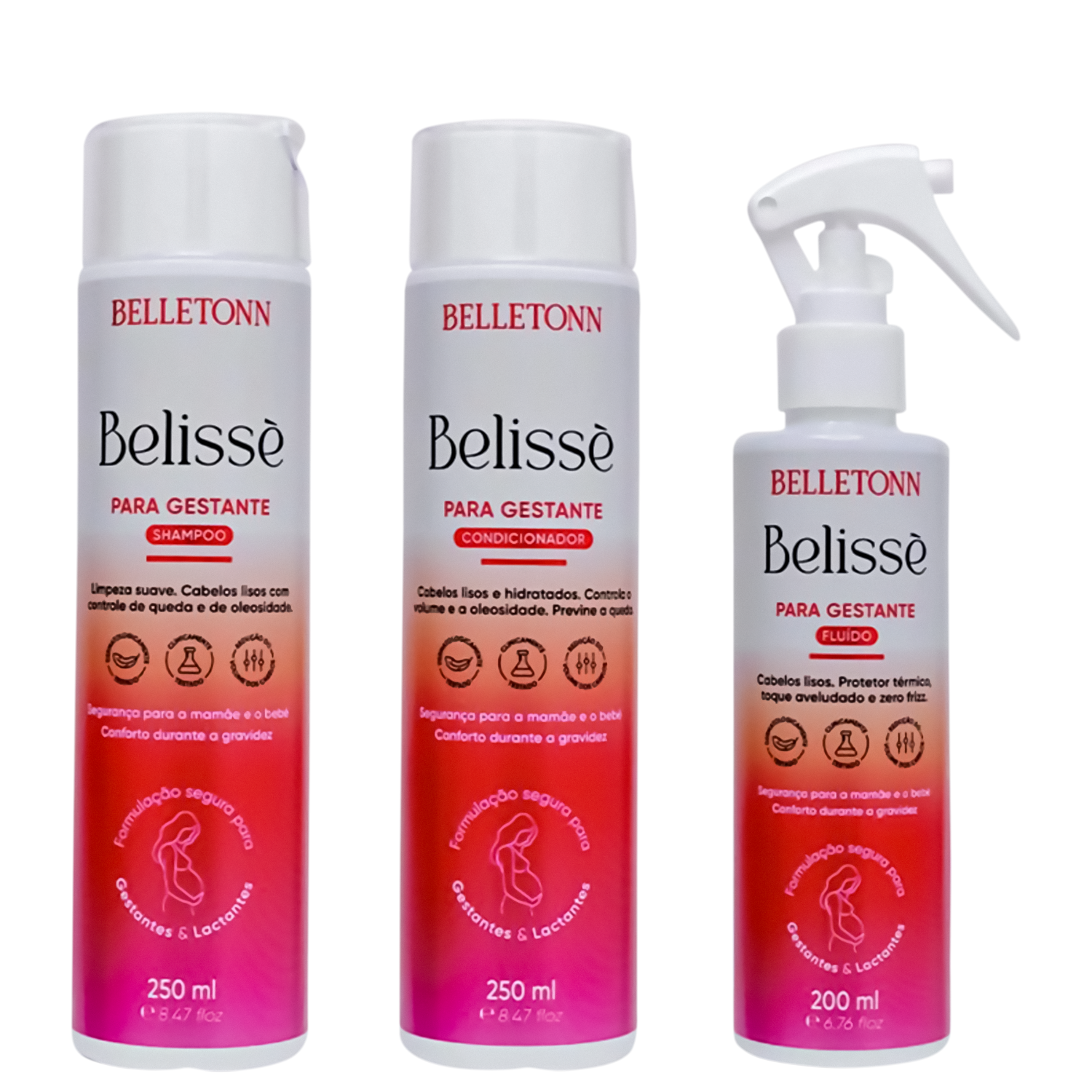 Kit Belletonn Belissè para Gestante (3 Produtos)