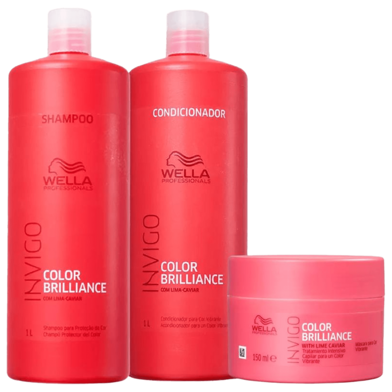 Kit Wella Professionals Invigo Color Brilliance Tripla Cor (3 Produtos)