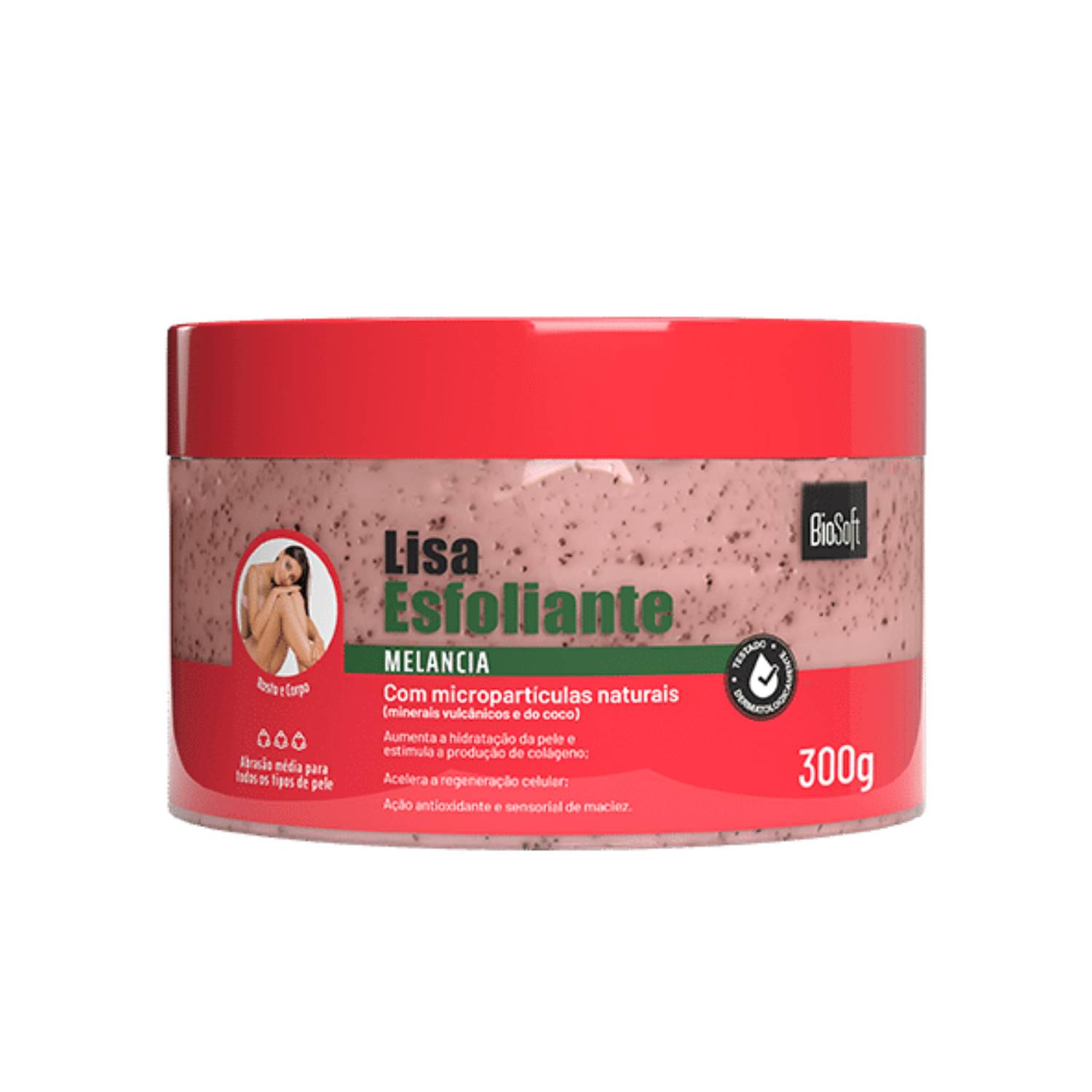 Bio Soft Lisa Esfoliante Melancia - Esfoliante Corporal 300g