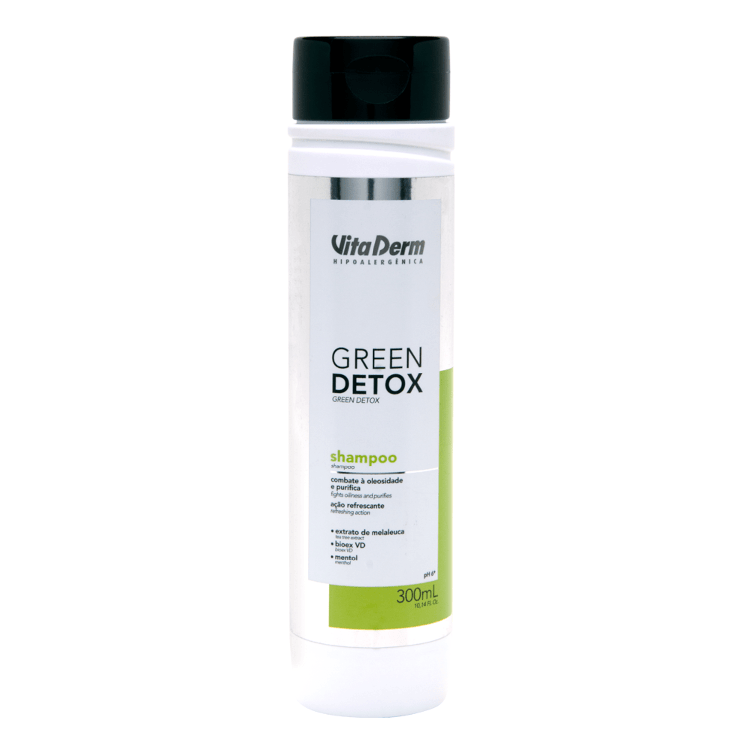Vita Derm Green Detox Cabelos Oleosos - Shampoo 300ml