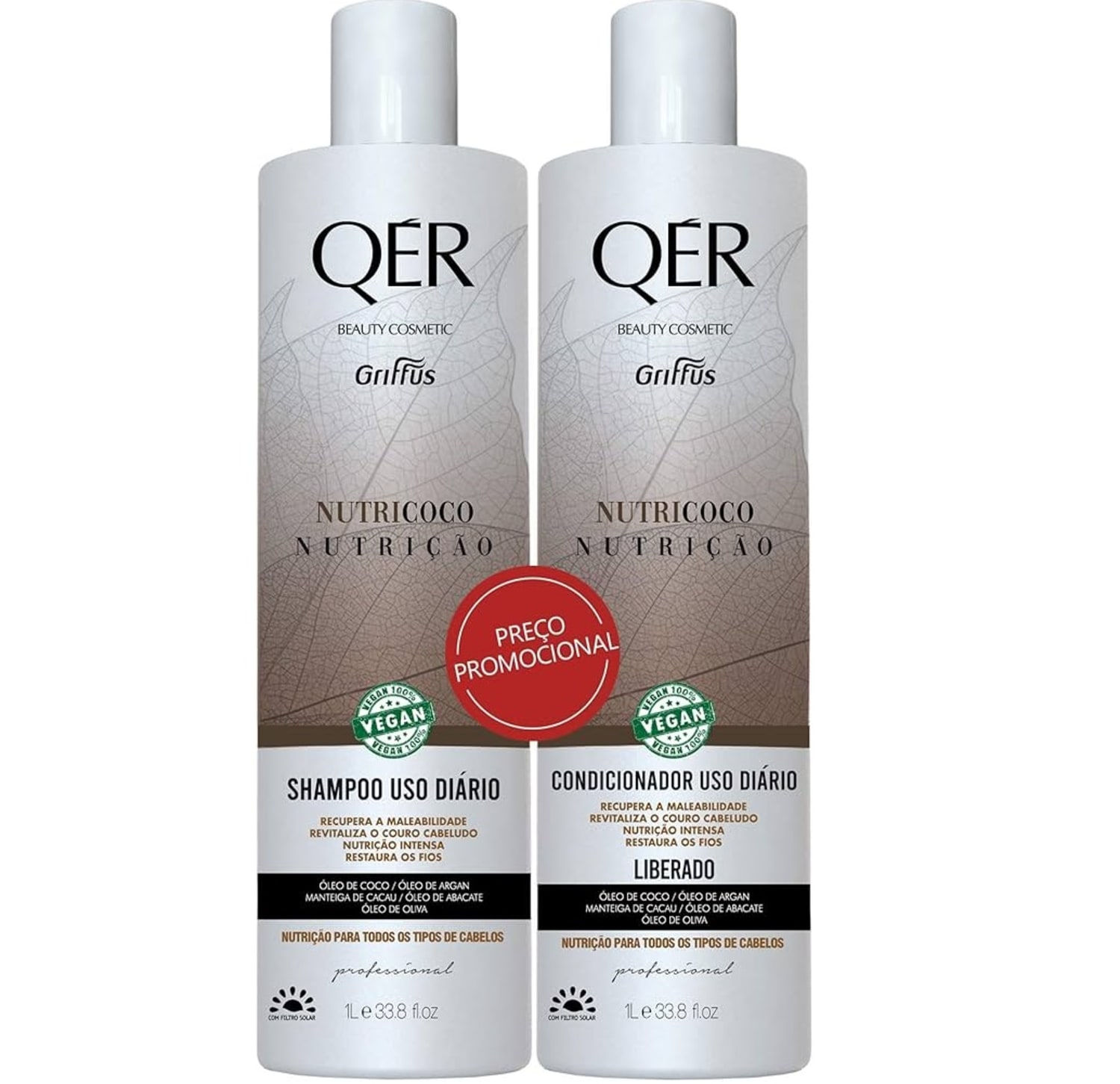 Kit Griffus QÉR Nutricoco Nutrição (2 Produtos)