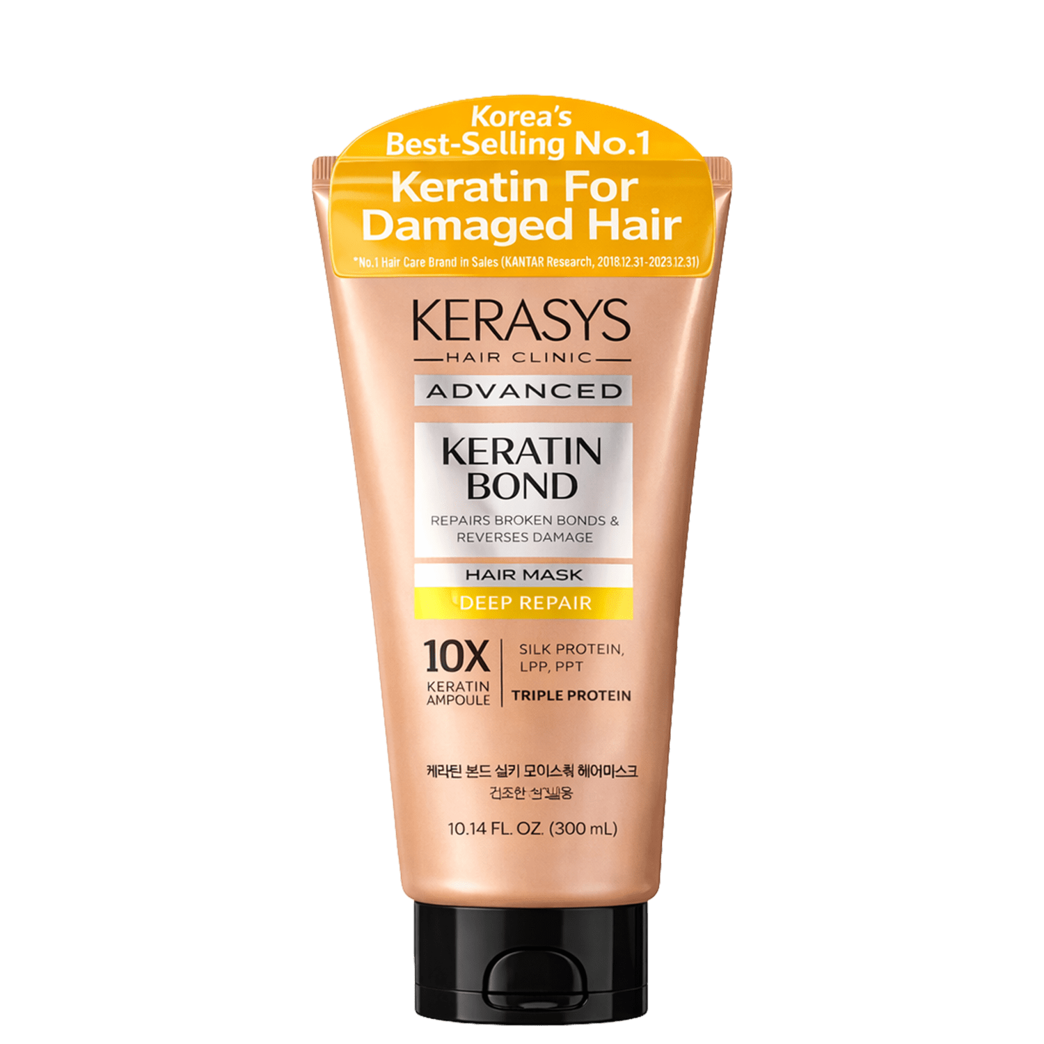 Kerasys Advanced Keratin Bond Deep Repair Hair Mask - Máscara de Reparação 300ml