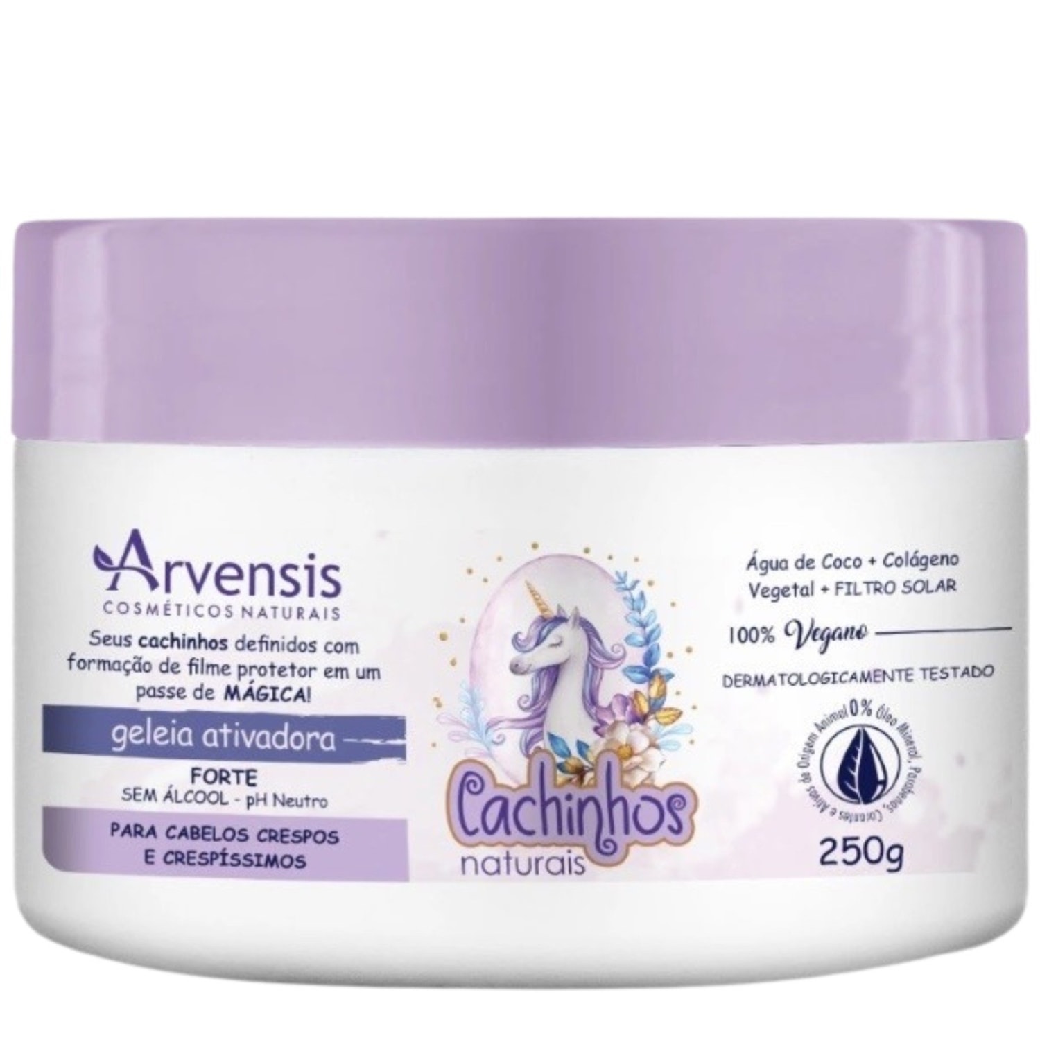 Arvensis Cosméticos Naturais Cachinhos Naturais Crespos Forte - Geleia Ativadora 250g