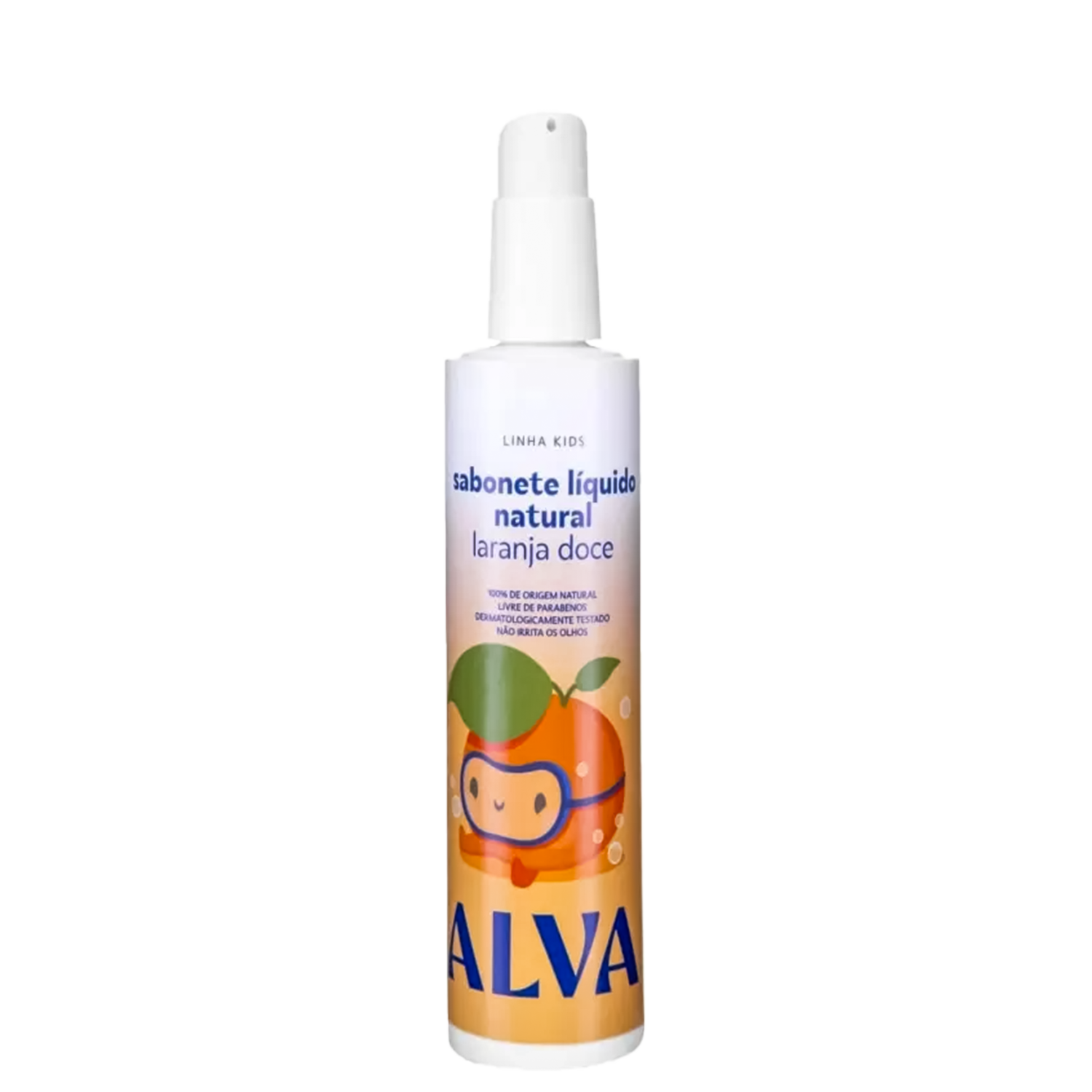 Alva Kids Laranja Doce - Sabonete Líquido Infantil 250ml
