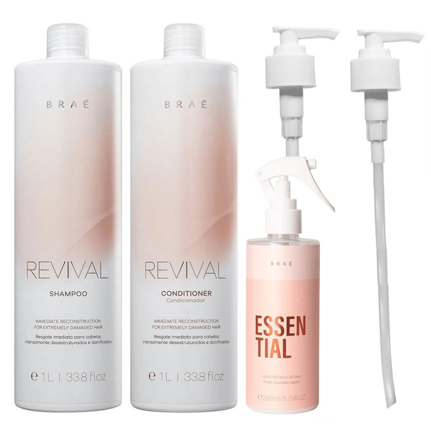 Kit Braé Revival Essential + Válvulas Pump (3 Produtos)