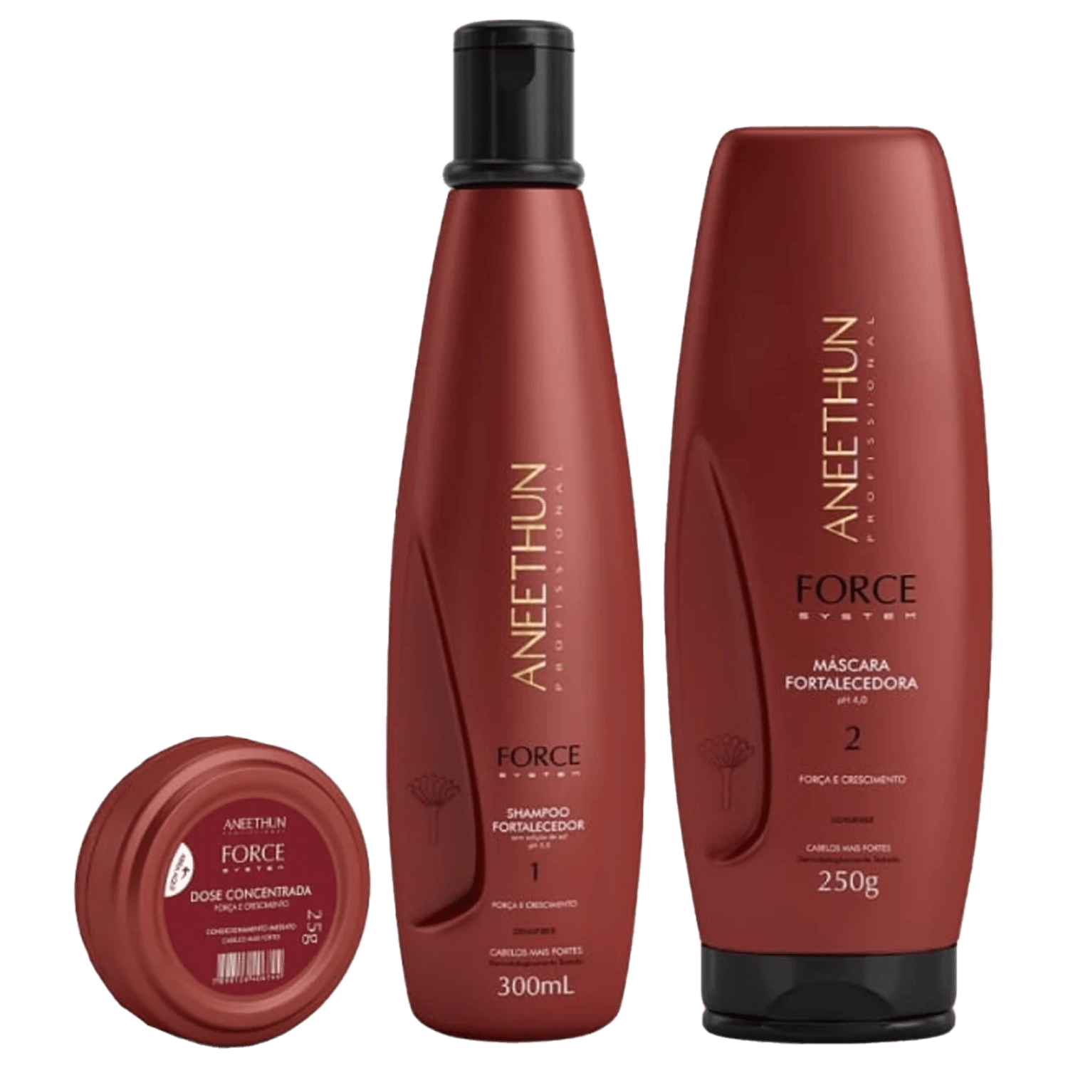 Kit Aneethun Force System Crescimento e Resistência (3 Produtos)