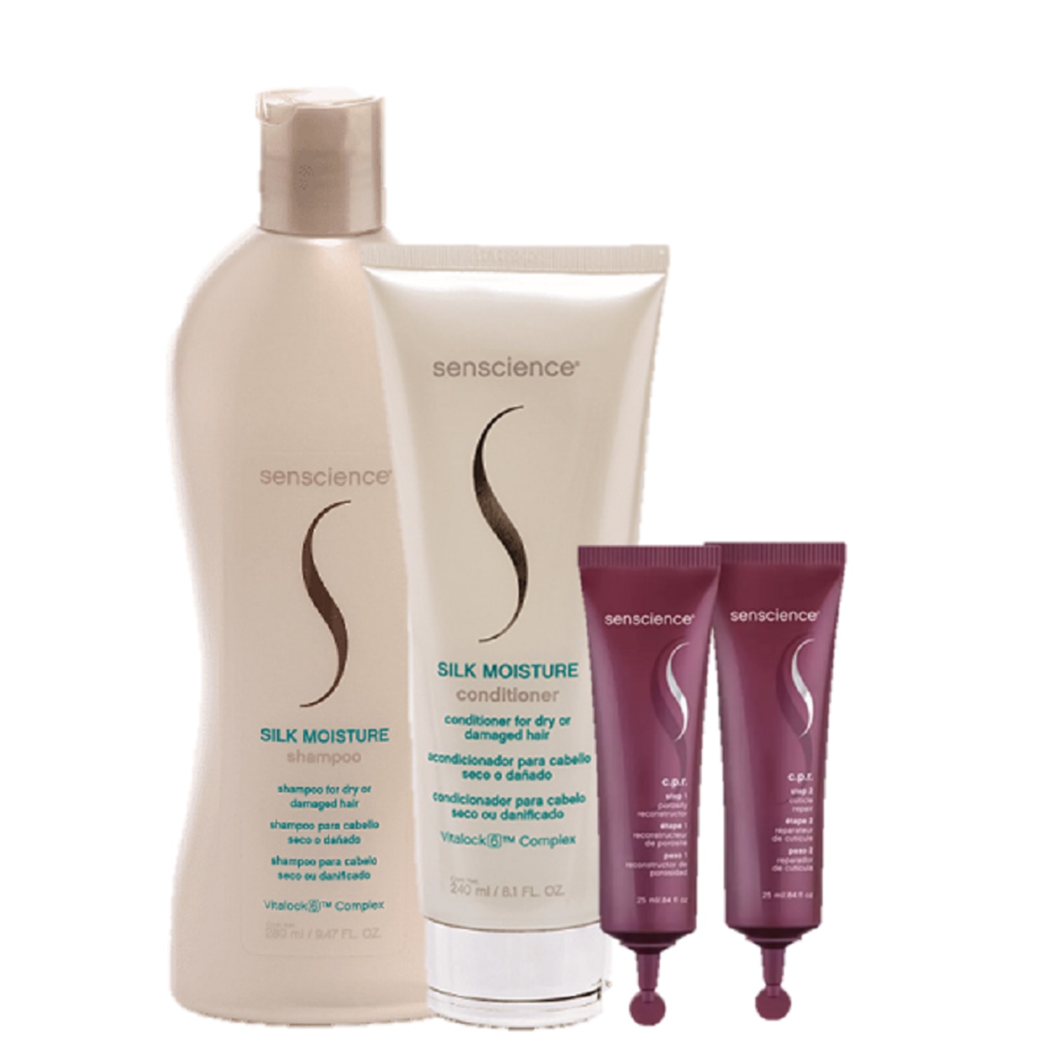 Kit Senscience Silk Moisture + CPR (4 Produtos)