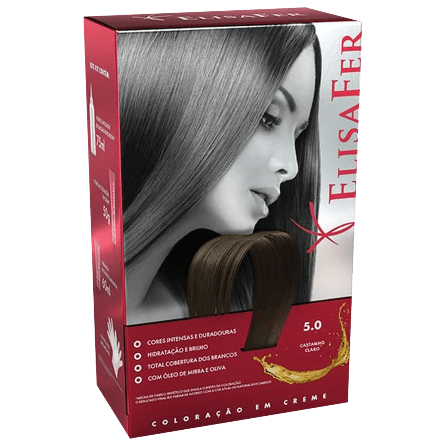 Elisafer 5.0 Castanho Claro - Coloração em Creme