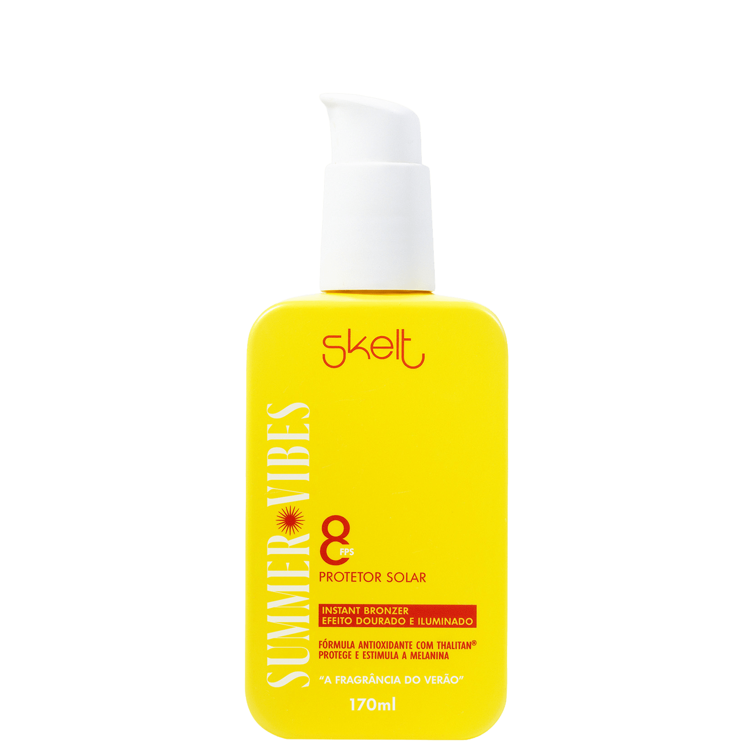 Skelt Summer Vibes Instant Bronzer FPS 8 - Protetor Solar 170ml