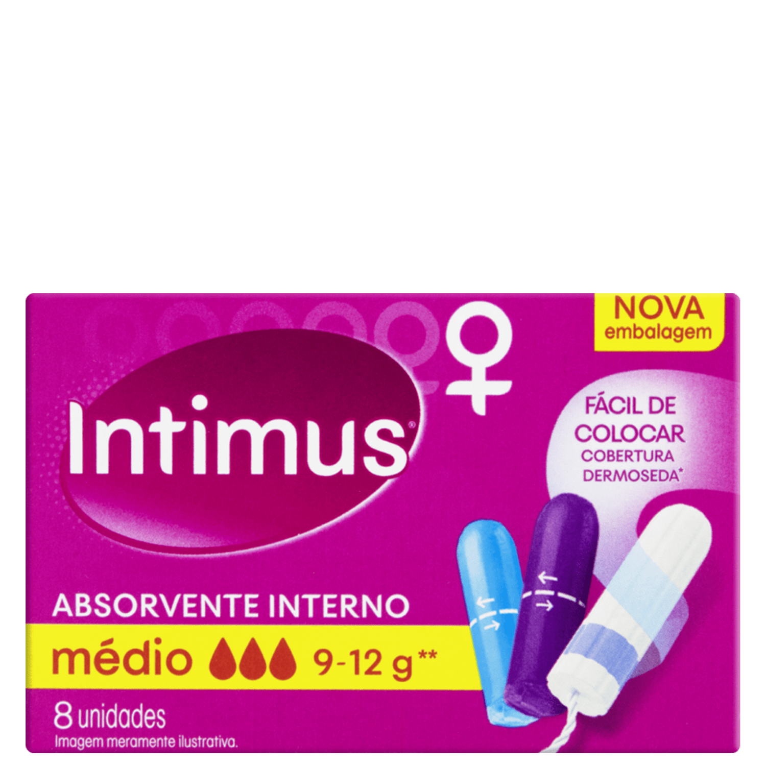 Intimus Médio - Absorvente Interno (8 Unidades)