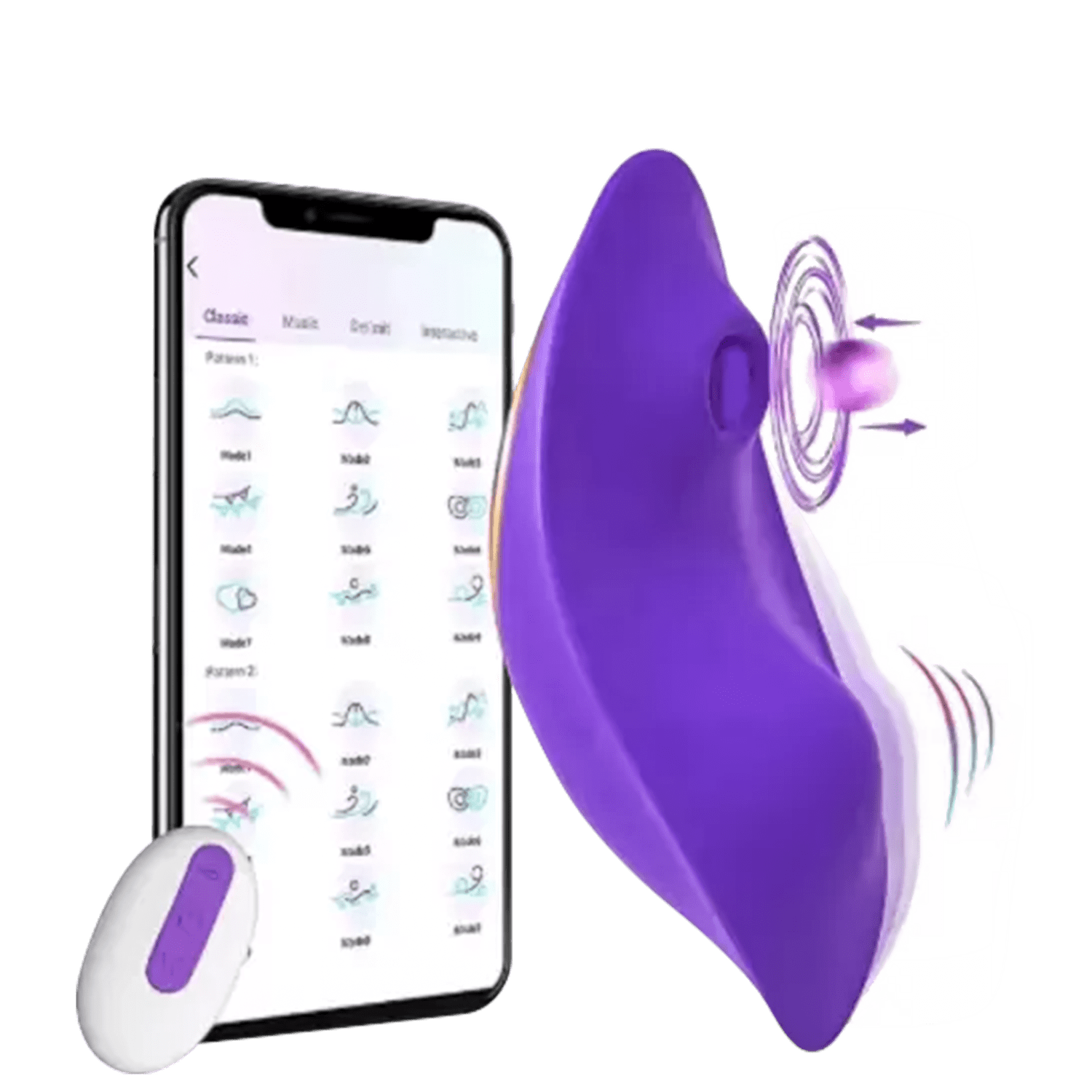 Désir Atelier App Liora Roxo - Vibrador Calcinha com Controle