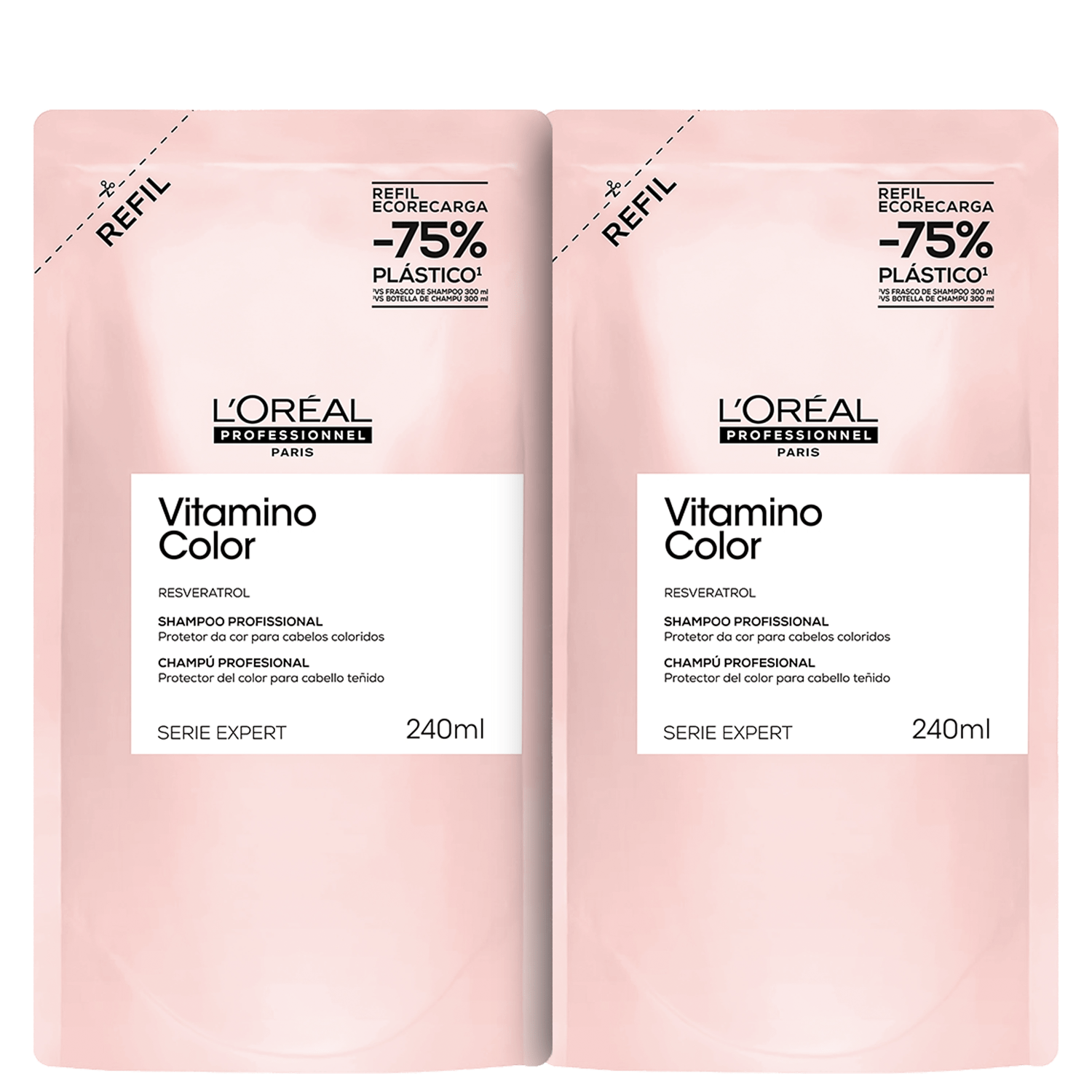 Kit L'Oréal Professionnel Expert Vitamino Color Shampoo Refil (2 Unidades)