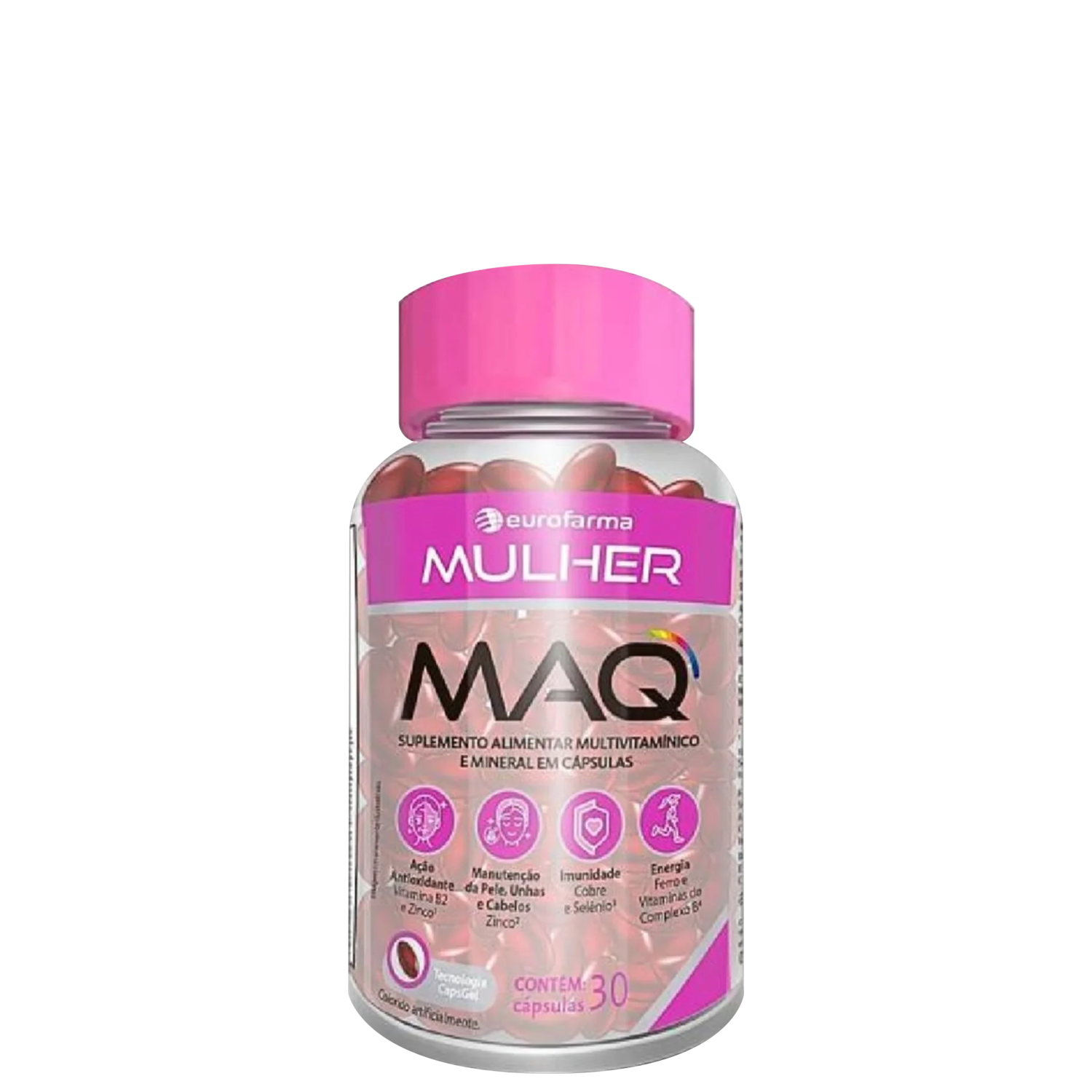 Suplemento Alimentar Eurofarma MAQ Mulher 30 Cápsulas