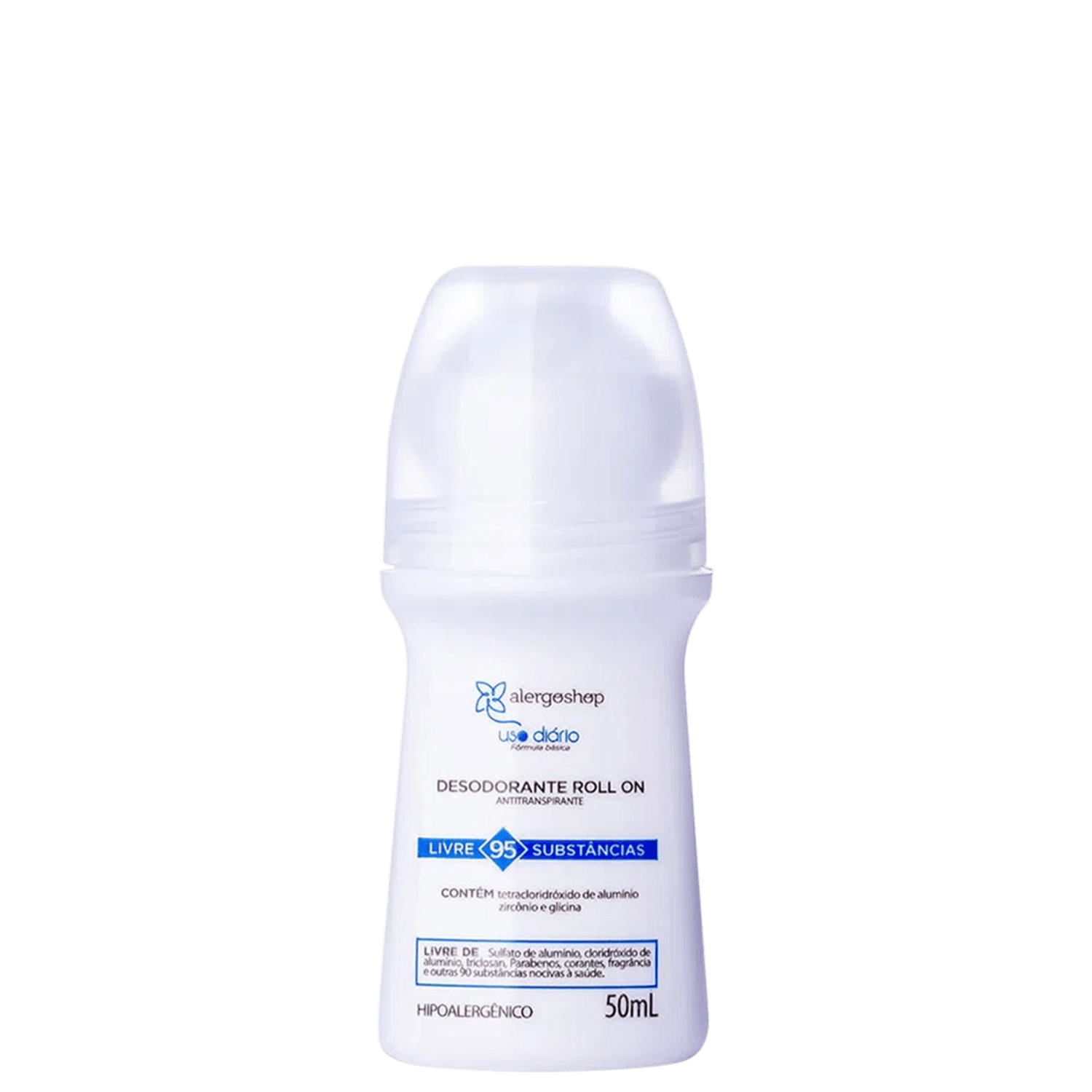 Alergoshop Hipoalergênico Uso Diário - Desodorante Roll-on 50ml