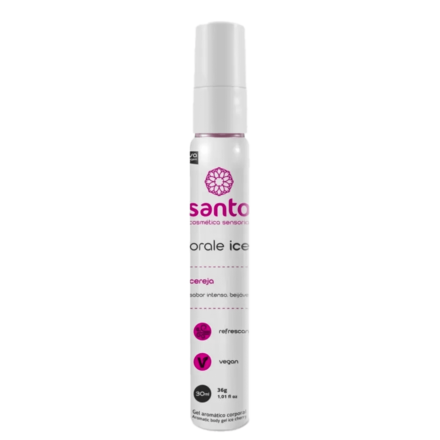 Santo Cosméticos Orale Ice Cereja - Gel Beijável 30ml