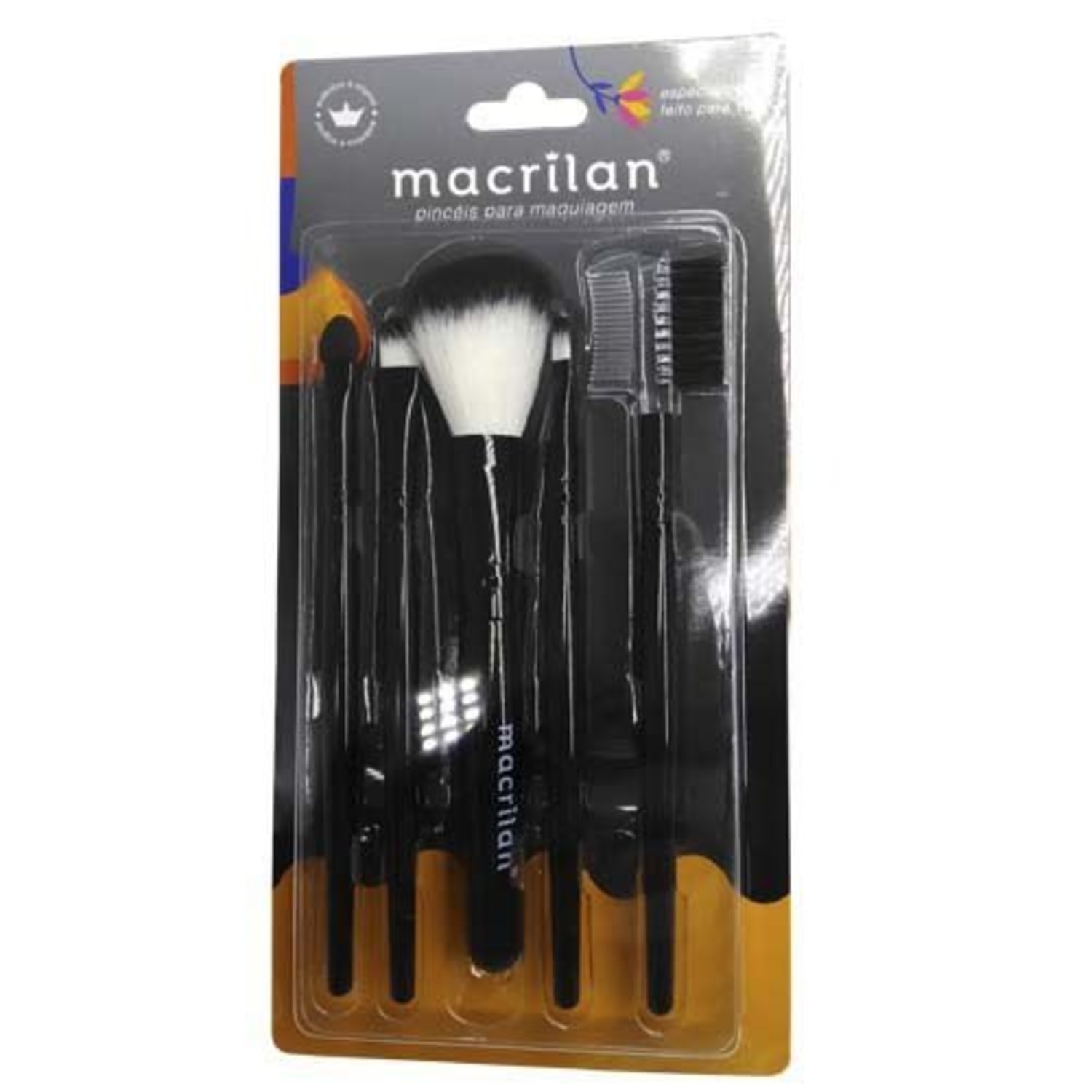 Kit de Pincéis Macrilan KP3-1 (5 Unidades)