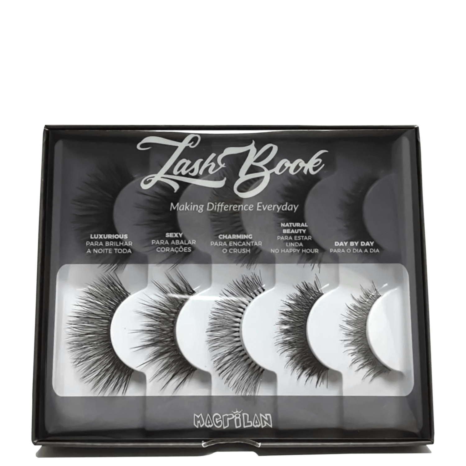 Macrilan Lash Book - Cílios Postiços (5 Pares)