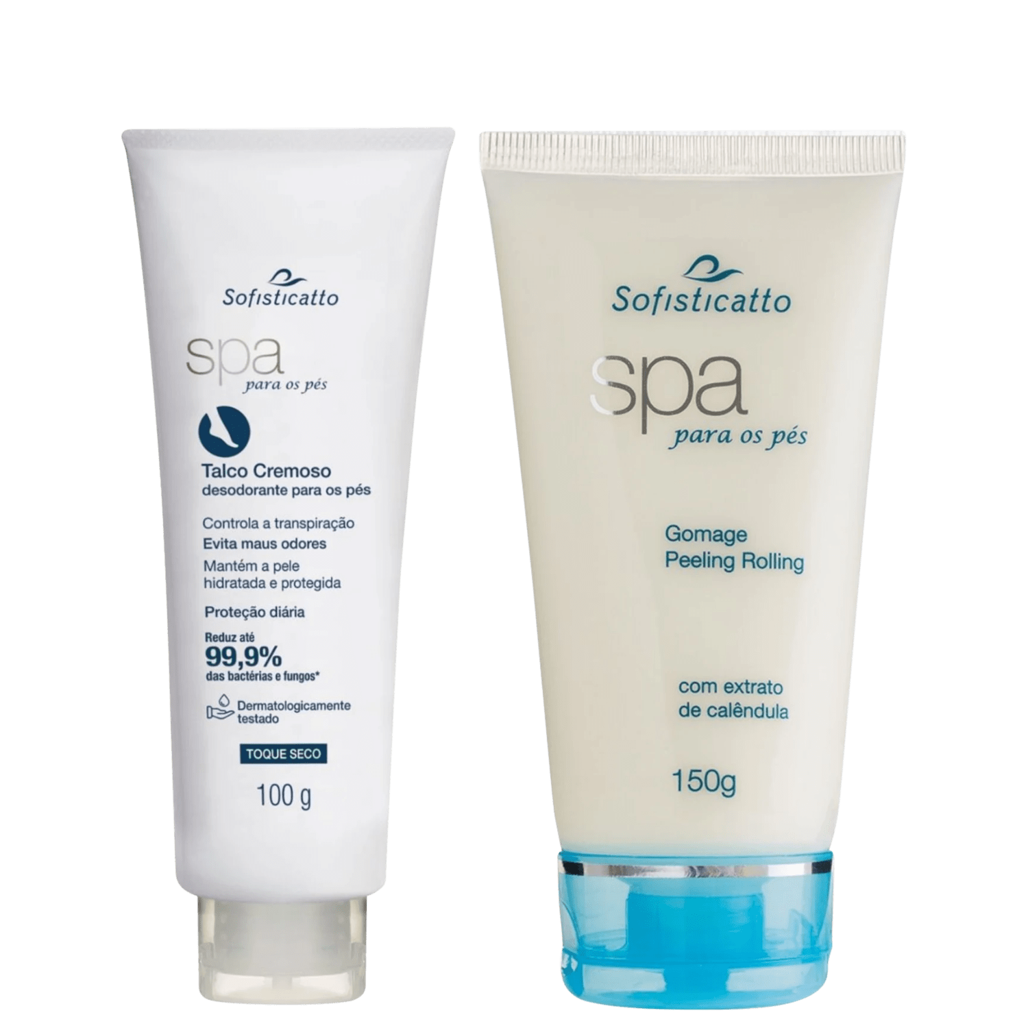 Esfoliante de Pé Gomage e Creme Evita Chule Mau Cheiros Kit