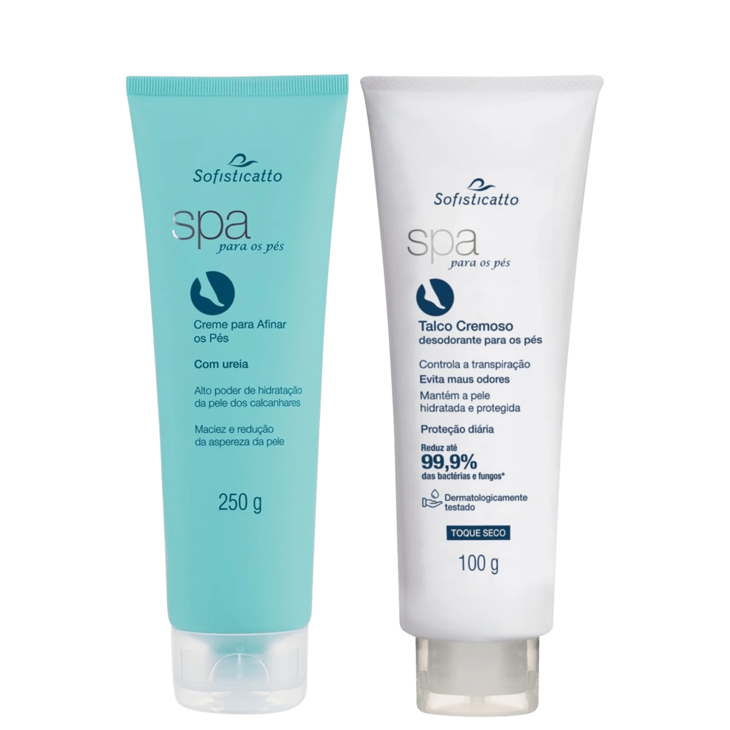 Kit Hidratação Ureia e Creme Desodorante Pé Evita Mau Odor