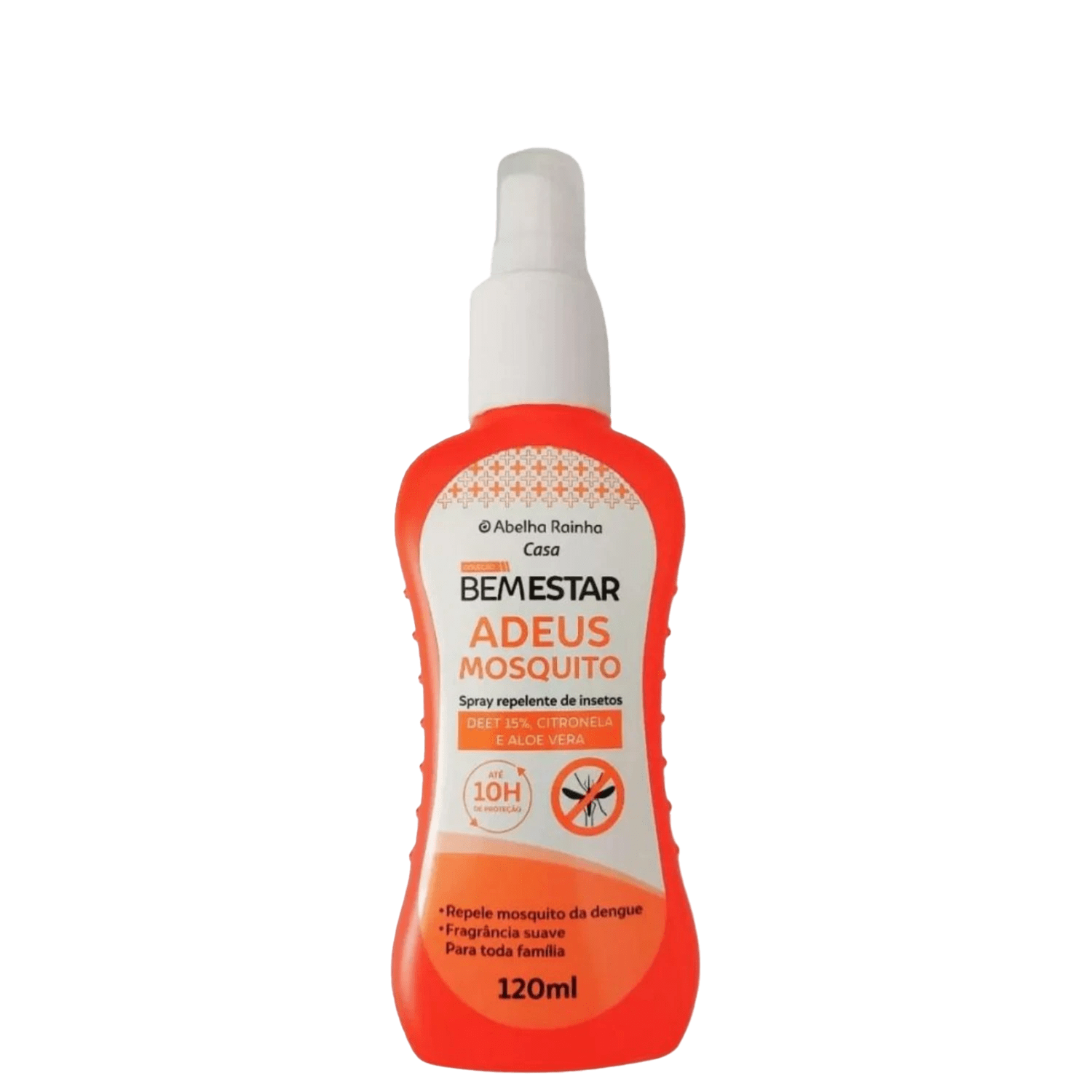 Repelente Adeus Inseto Mosquito Pernilongo Bem Estar Aloe Vera e Citronela 120ml Abelha Rainha REF 3785