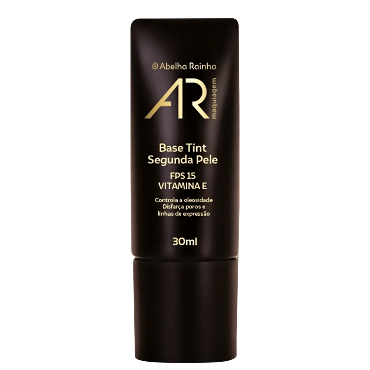 Base Tint Segunda Pele 30ml Tom N-3 Bege Escuro Neutro AR Maquiagem Abelha Rainha REF 4190