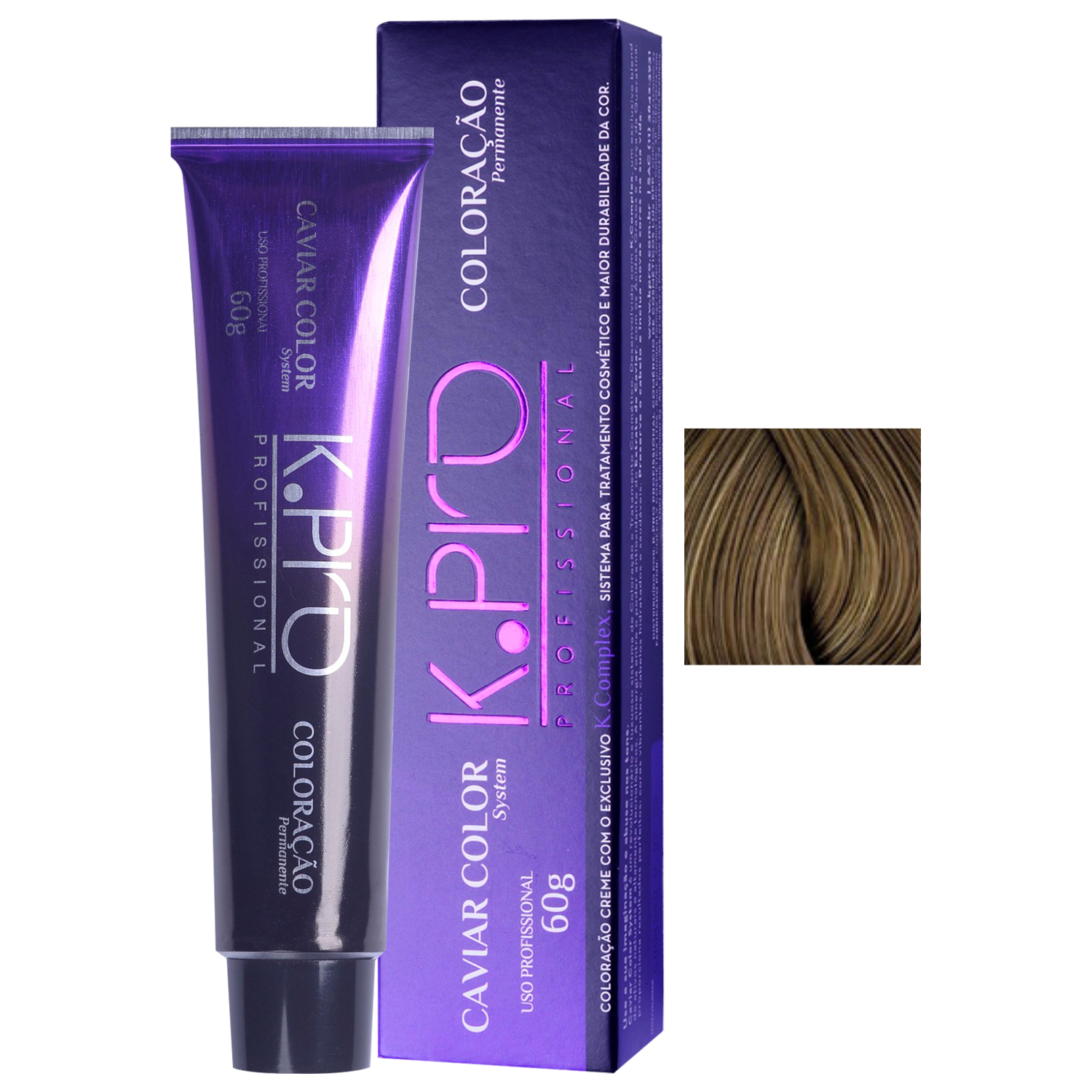 K.Pro Caviar Color 6.3 Loiro Escuro Dourado - Coloração 60g