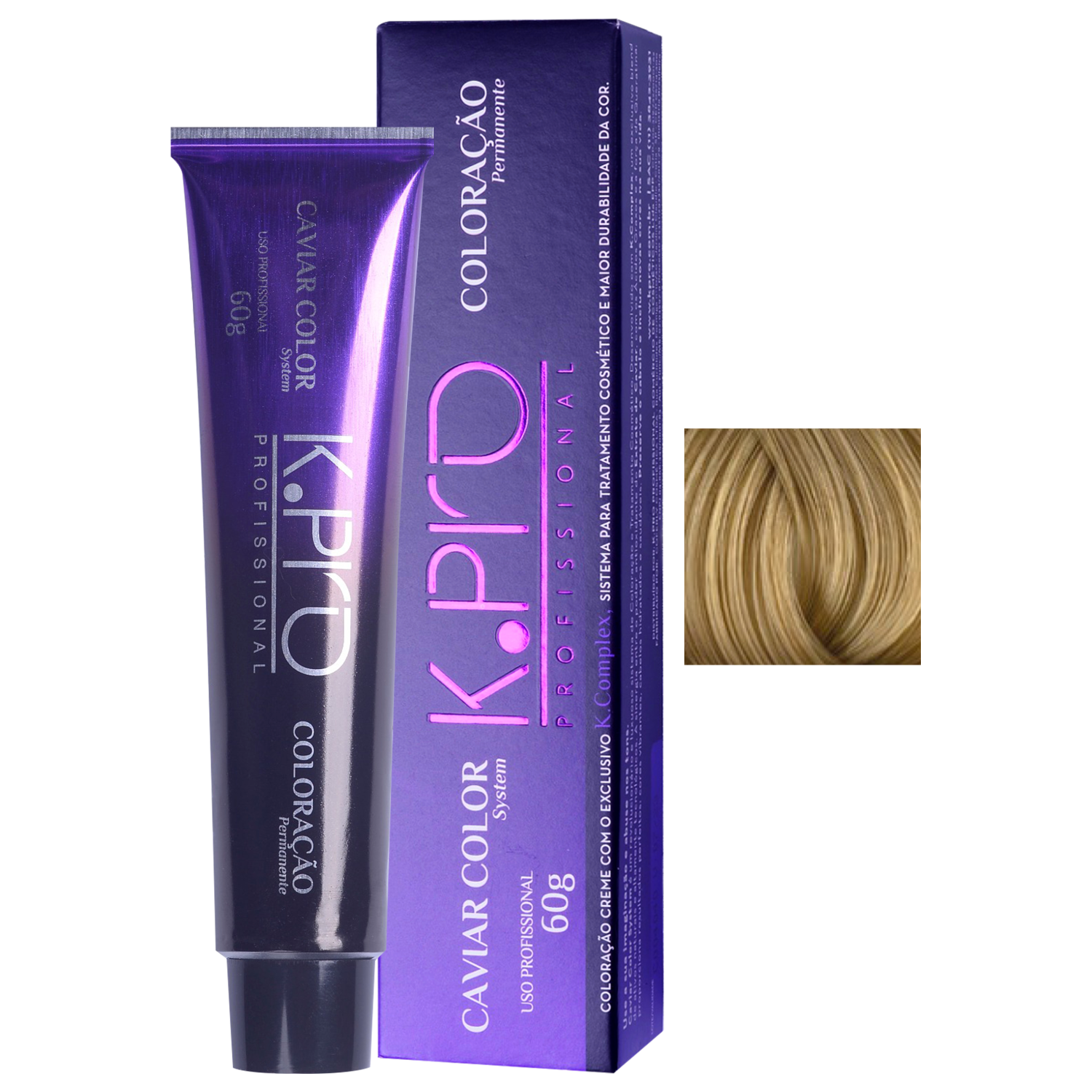 K.Pro Caviar Color 8.3 Louro Claro Dourado - Coloração 60g