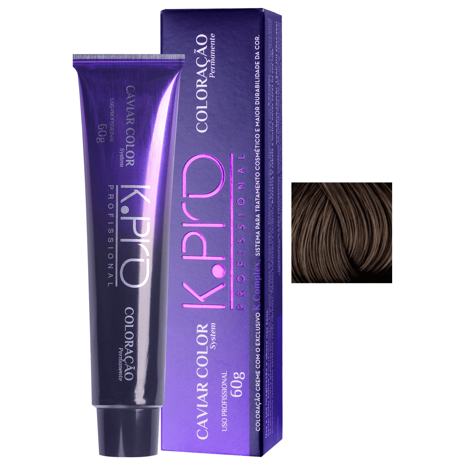 K.Pro Caviar Color 5.35 Castanho Claro Chocolate - Coloração 60g