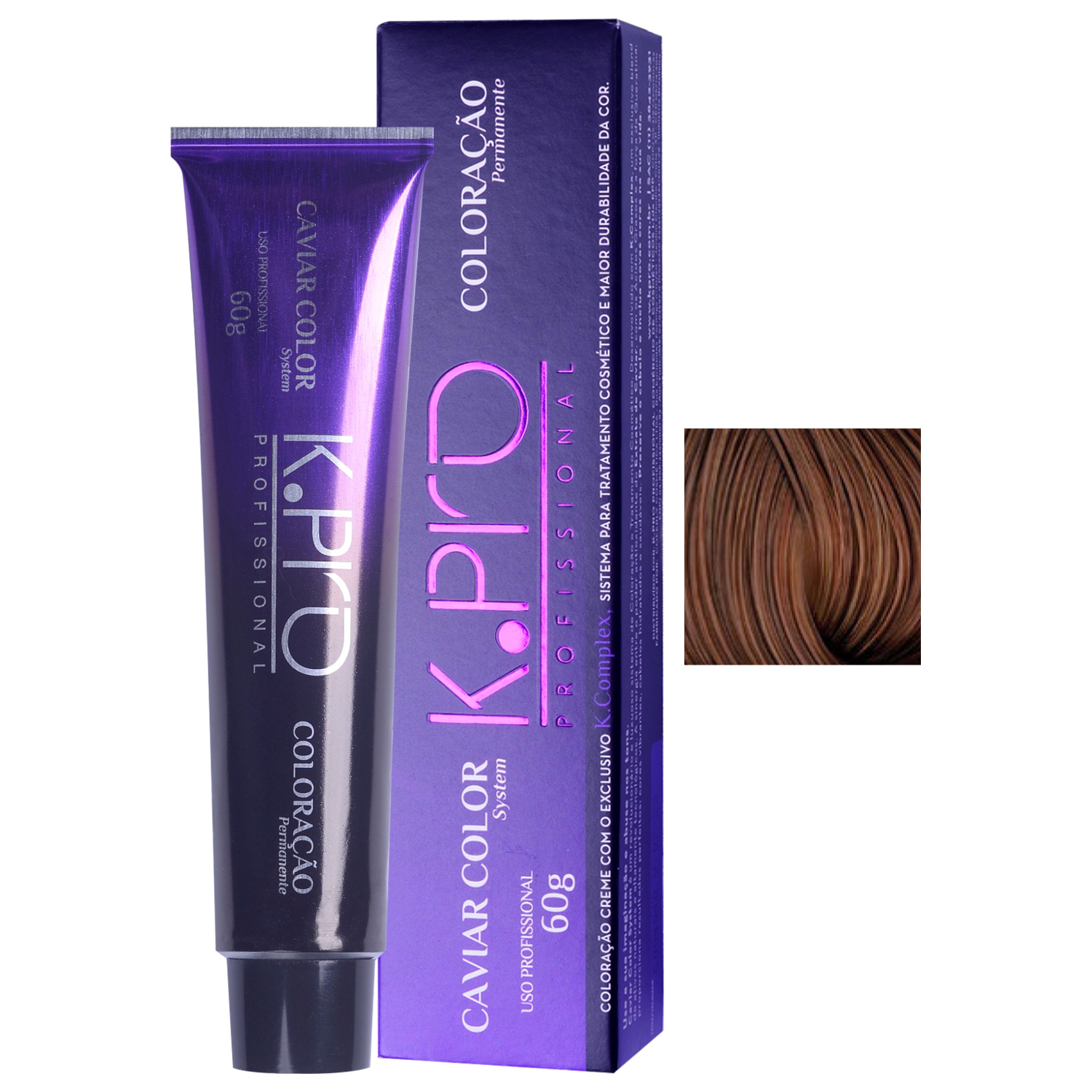 K.Pro Caviar Color 6.4 Louro Escuro Acobreado - Coloração 60g
