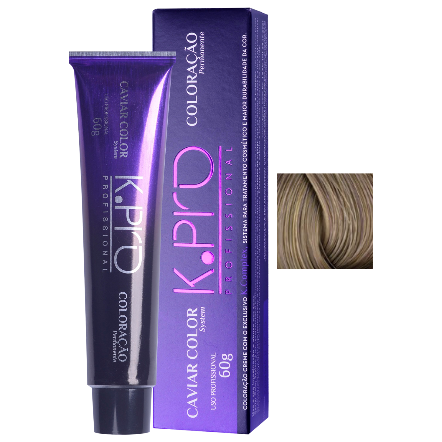 K.Pro Caviar Color 8.89 Louro Claro Bege - Coloração 60g