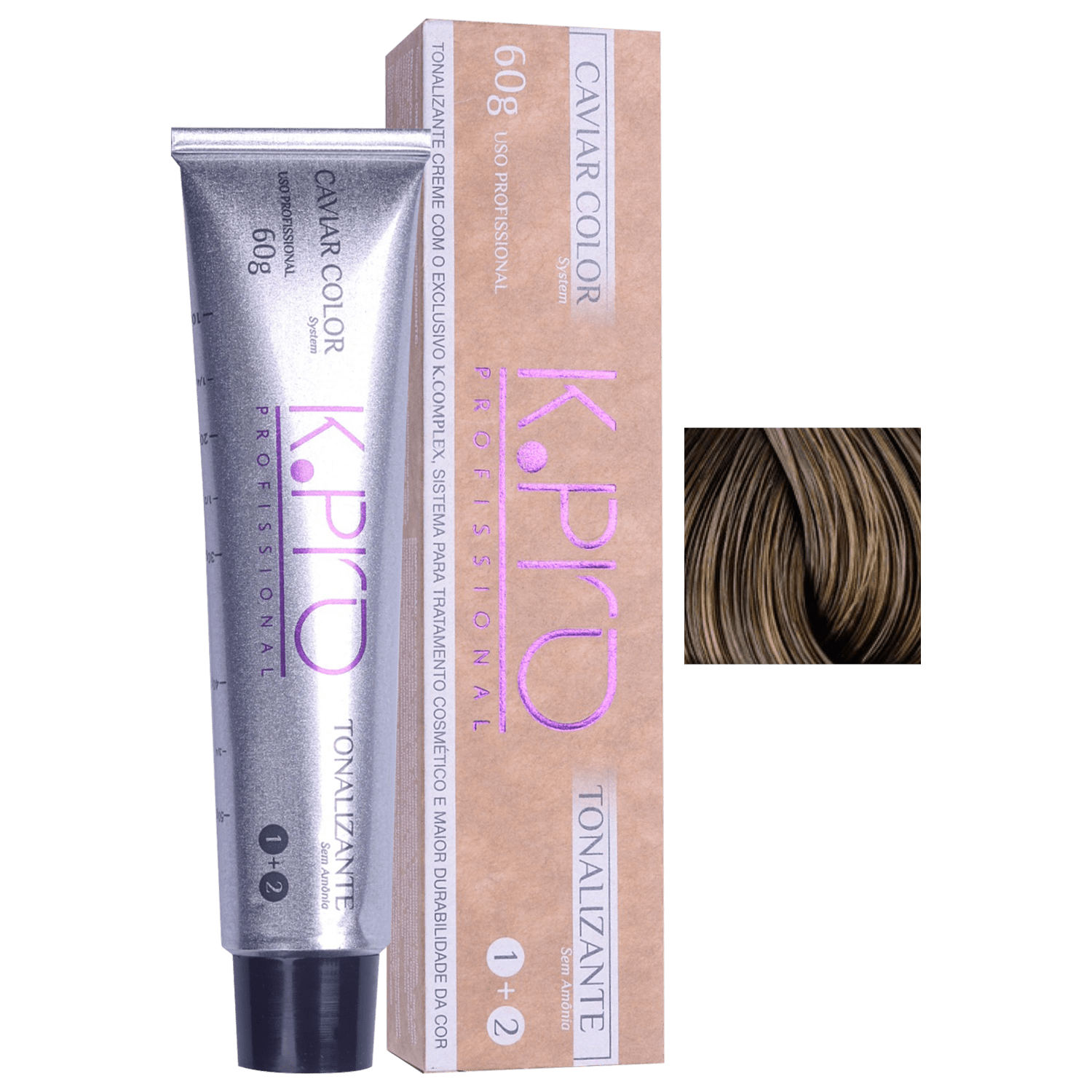 K.Pro Caviar Color 5.0 Castanho Claro Natural - Coloração Tonalizante 60g