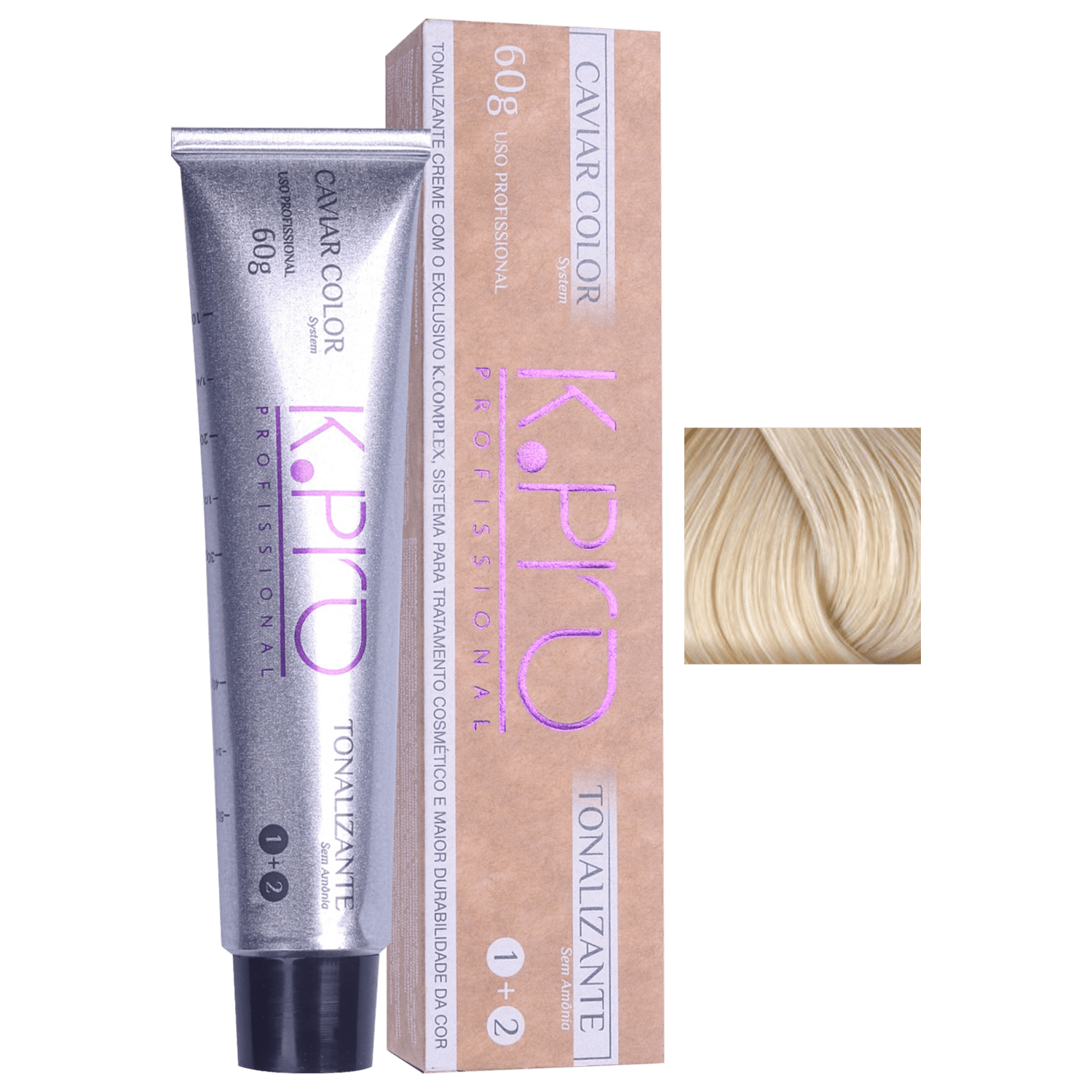 K.Pro Caviar Color 11.00 Louro Nude - Coloração Tonalizante 60g