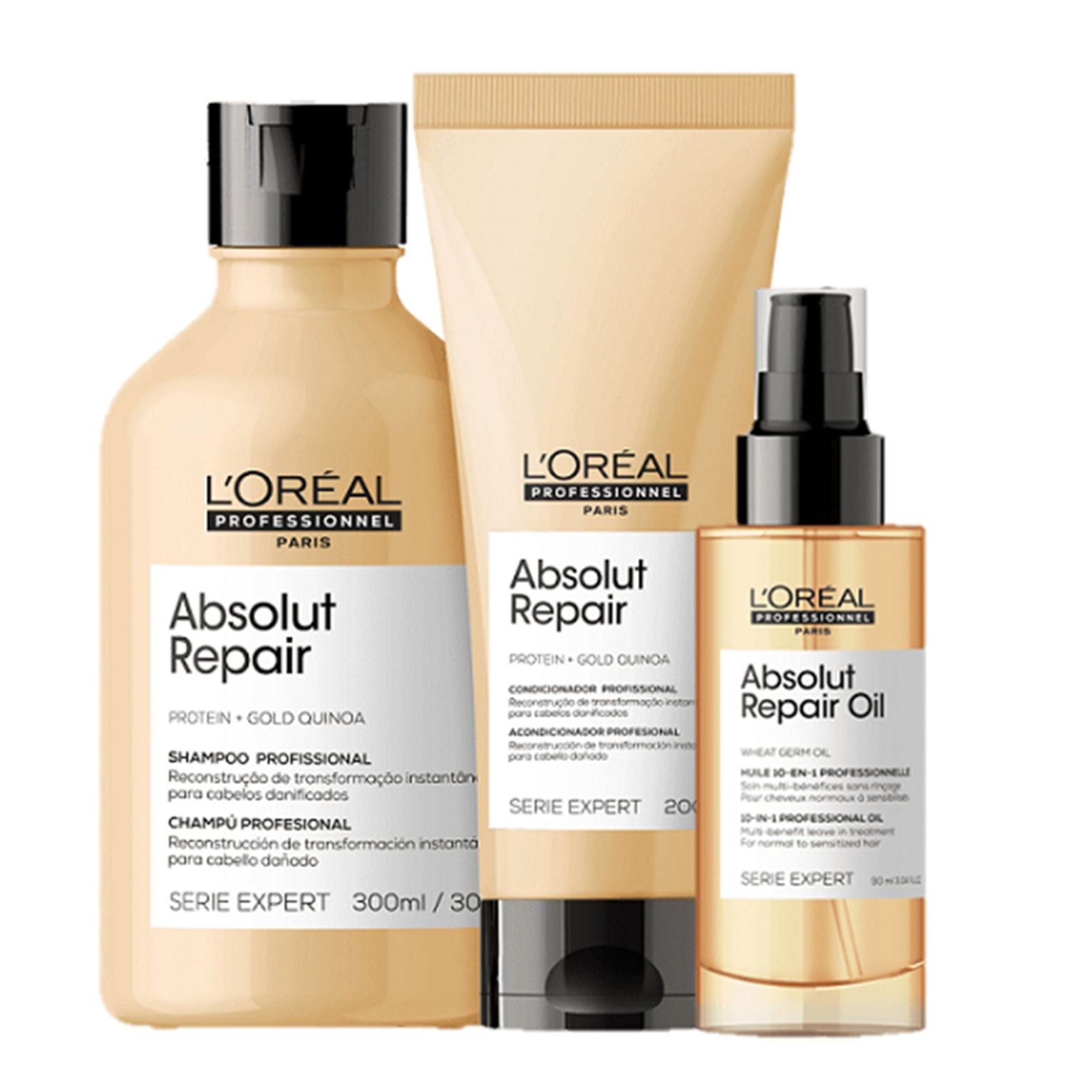 Kit L'Oréal Professionnel Absolut Repair Home Care Trio (3 Produtos)