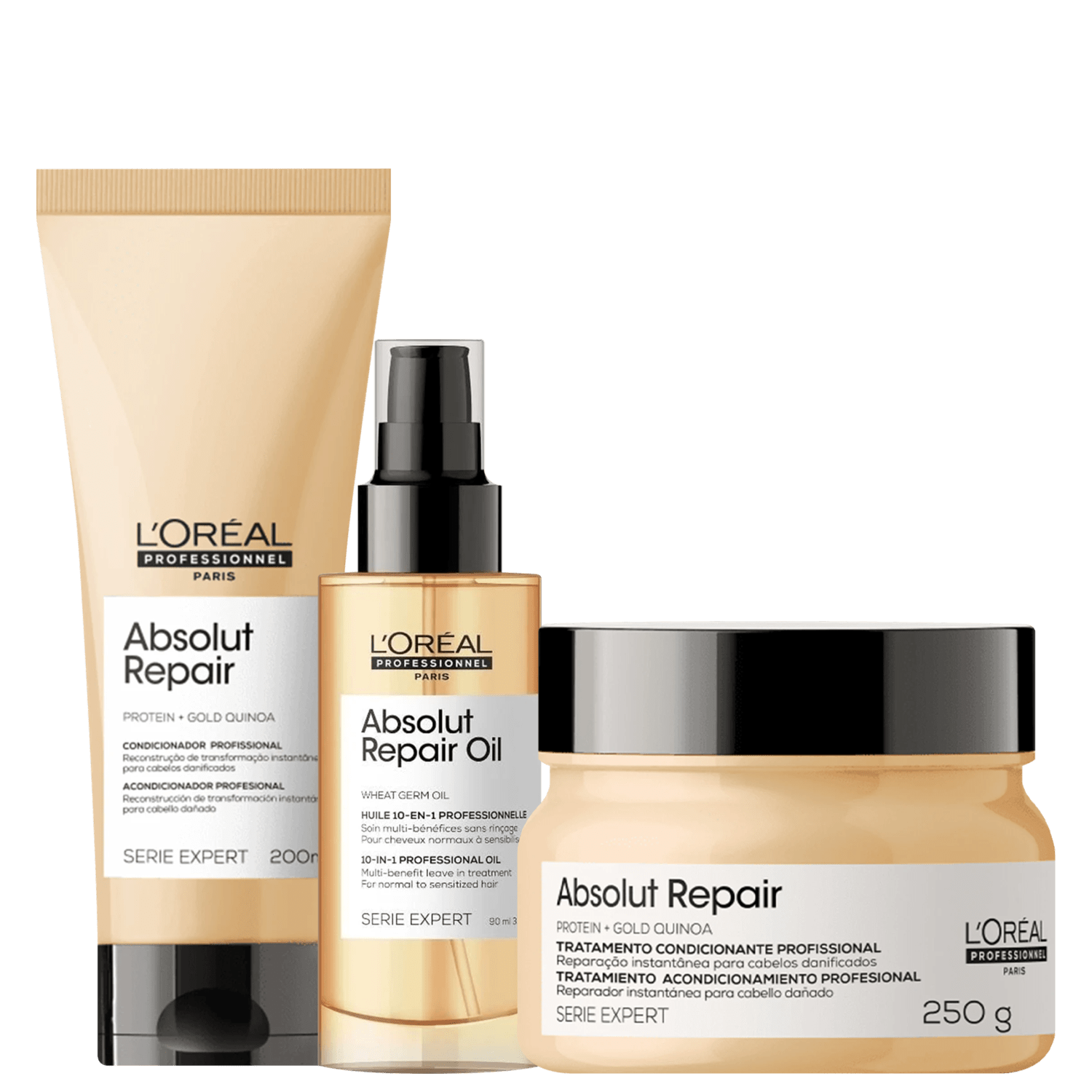 Kit L'Oréal Professionnel Absolut Repair Trio Condicionante (3 Produtos)