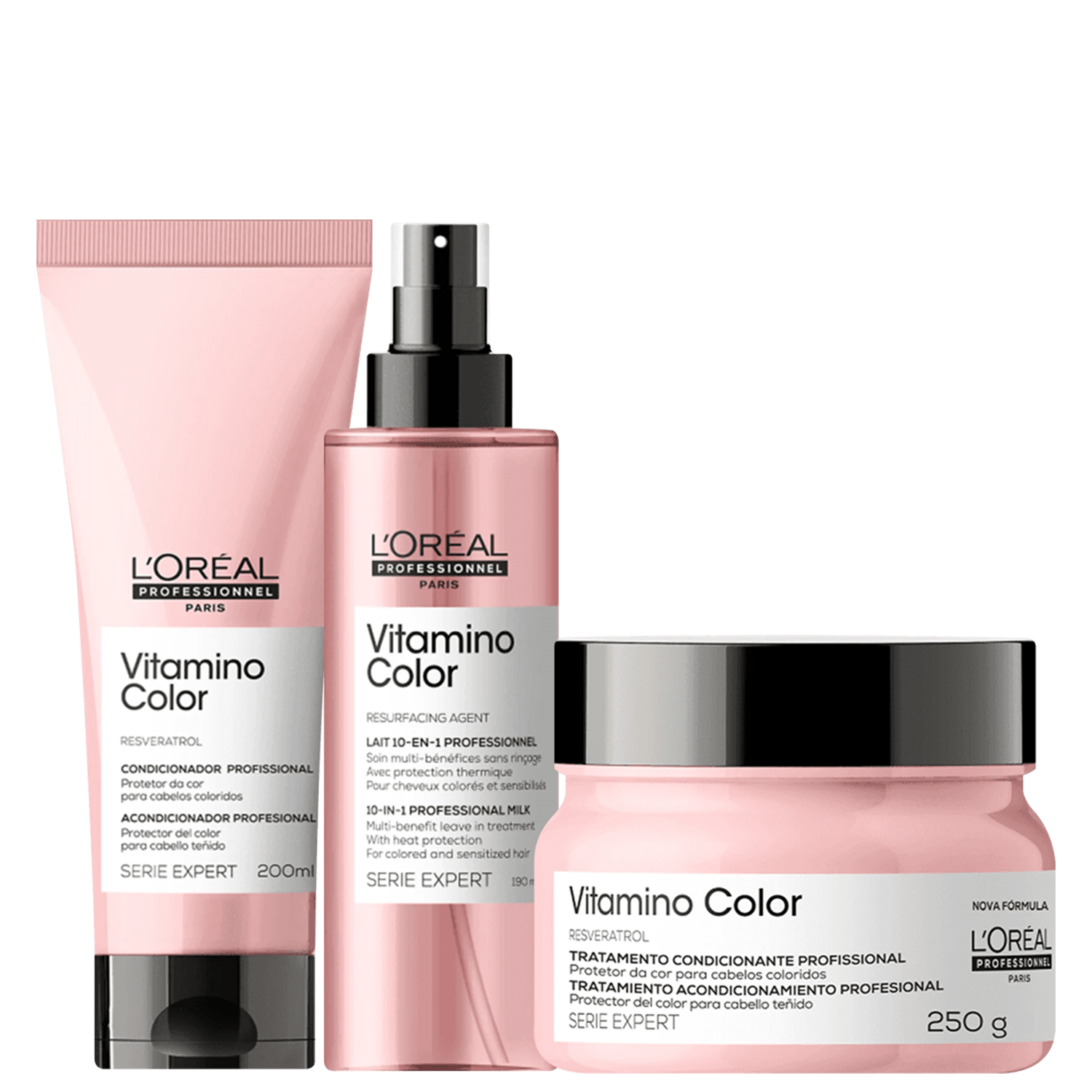 Kit L'Oréal Professionnel Vitamino Color Trio Condicionante (3 Produtos)