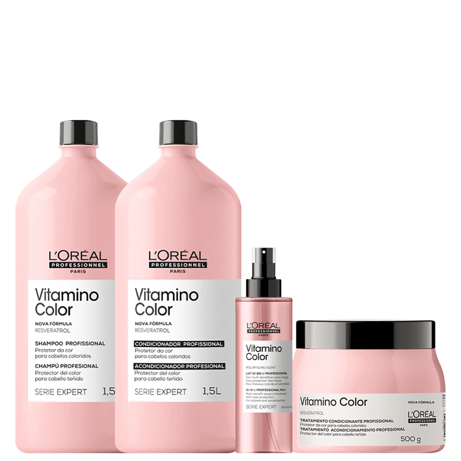Kit L'Oréal Professionnel Vitamino Color Resveratrol Quarteto Salão (4 Produtos)
